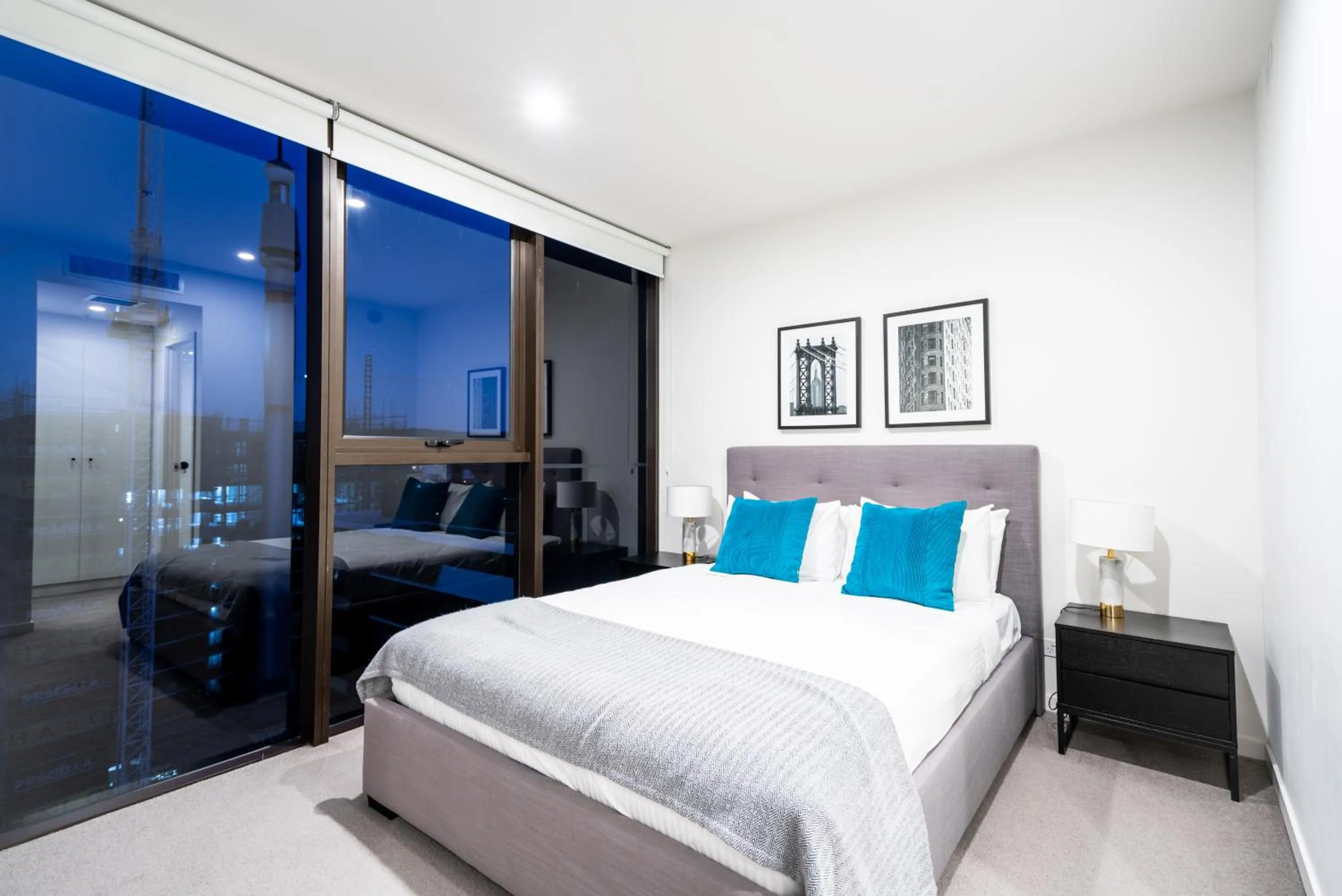 Bedroom, Bed in Opera Apartments South Brisbane