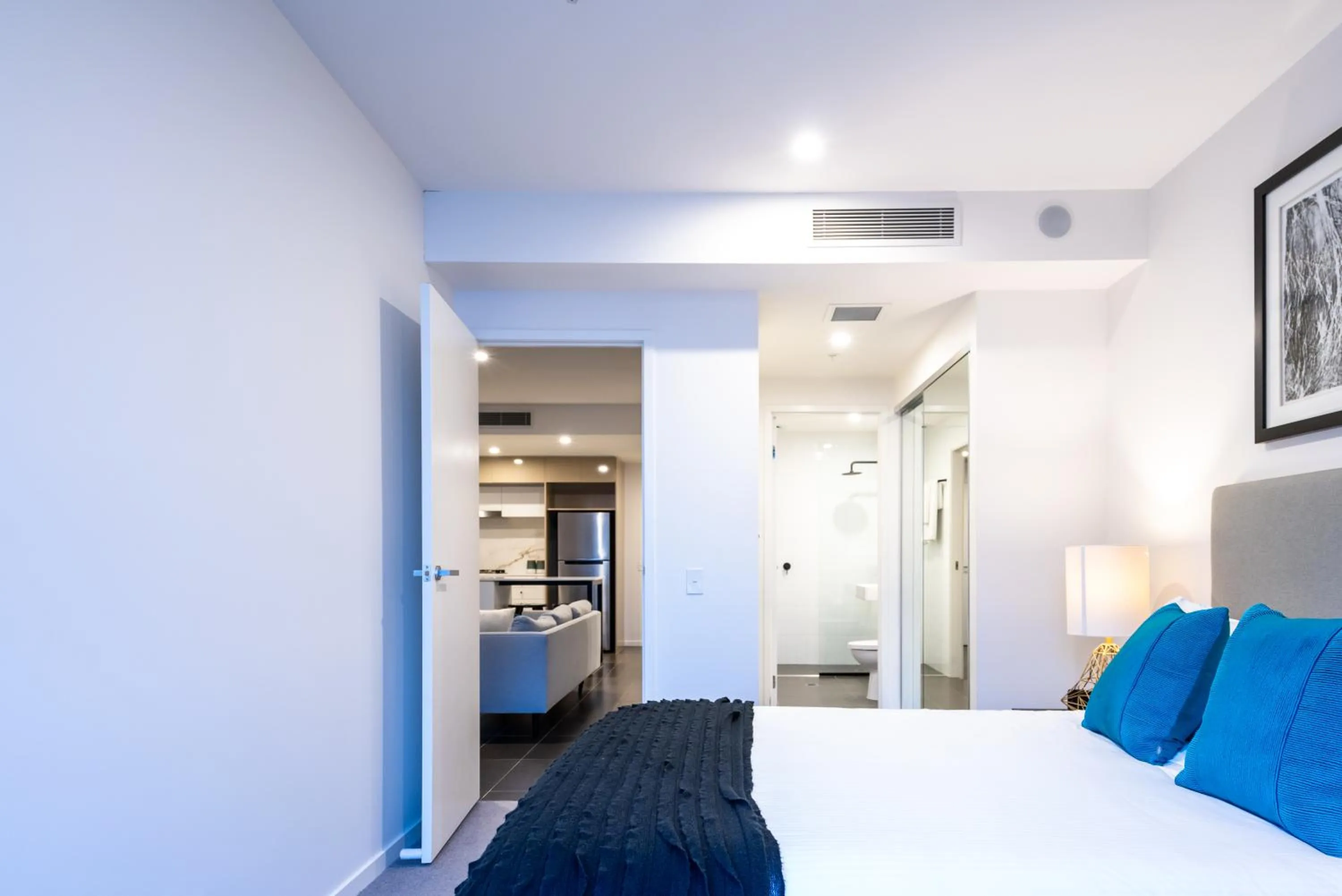 Bedroom, Bed in Opera Apartments South Brisbane