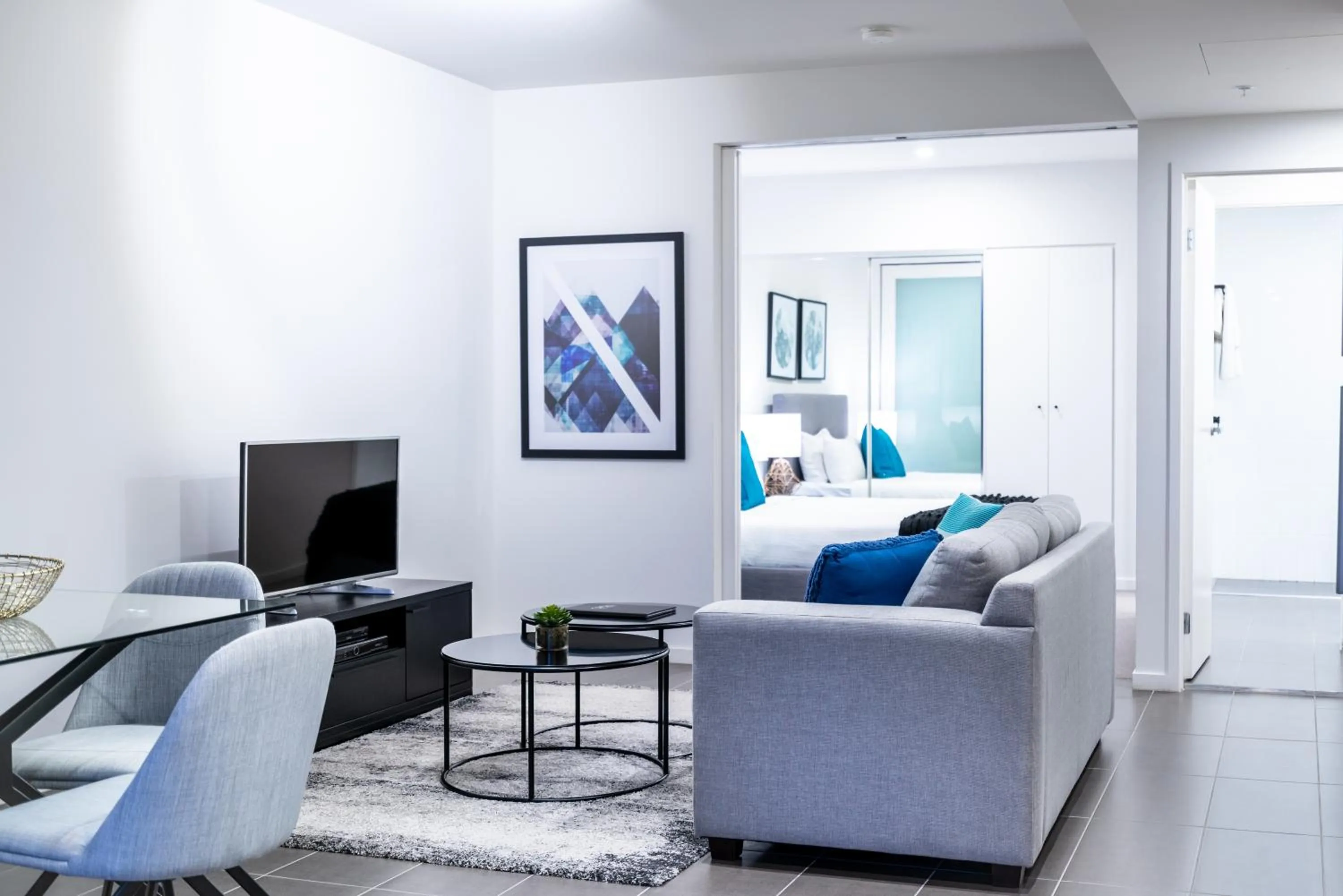 Living room in Opera Apartments South Brisbane