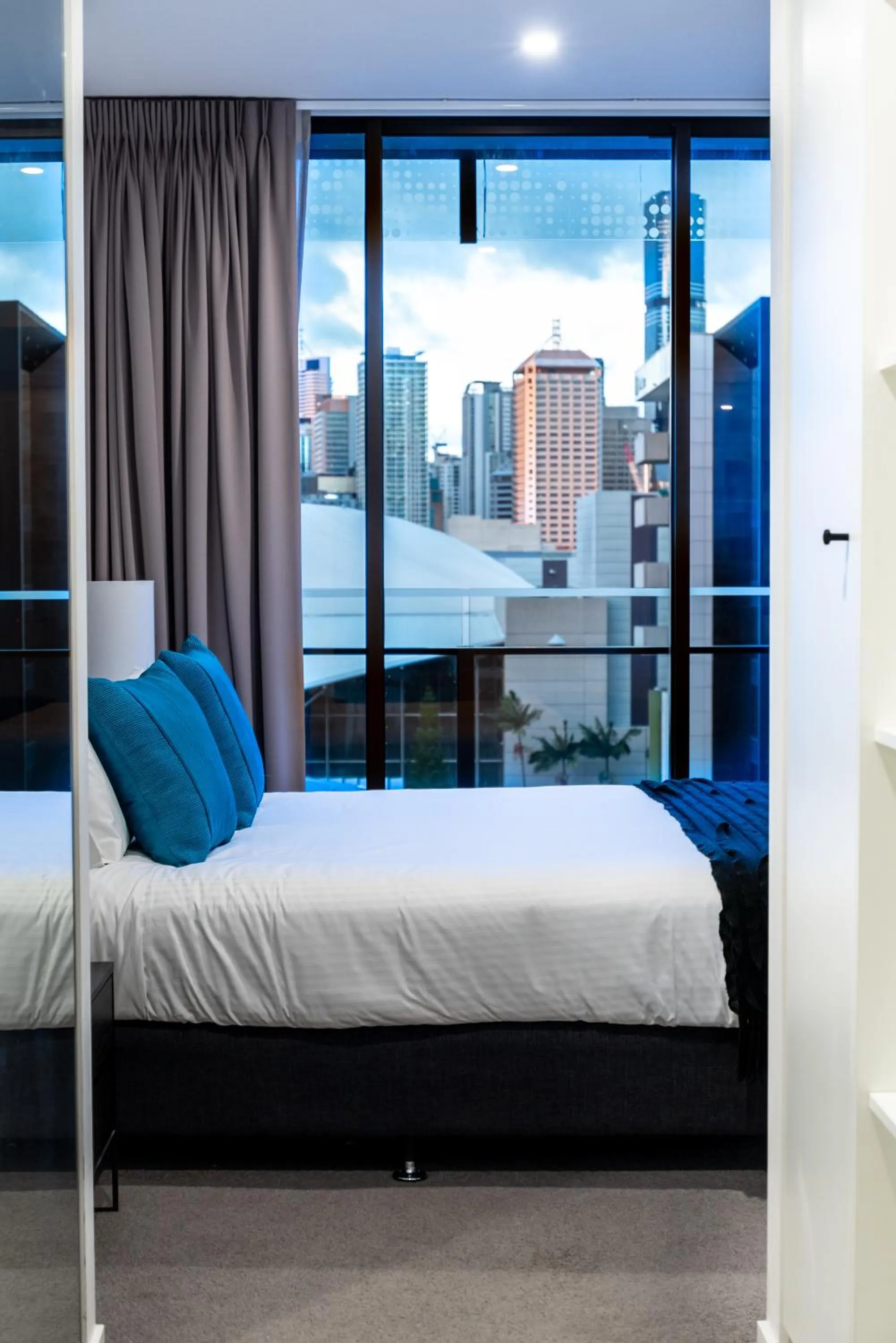 Bedroom, Bed in Opera Apartments South Brisbane