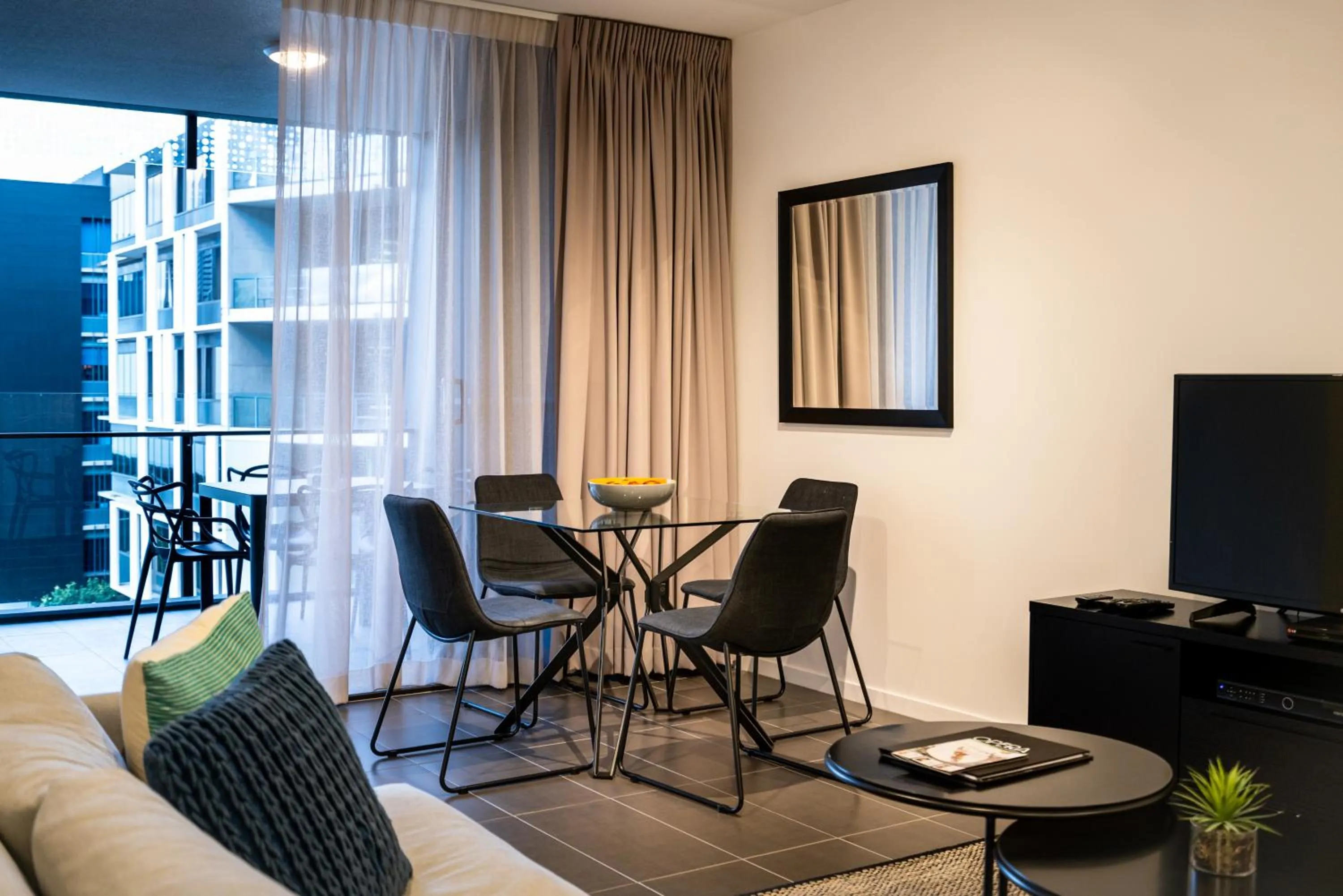 Dining area in Opera Apartments South Brisbane