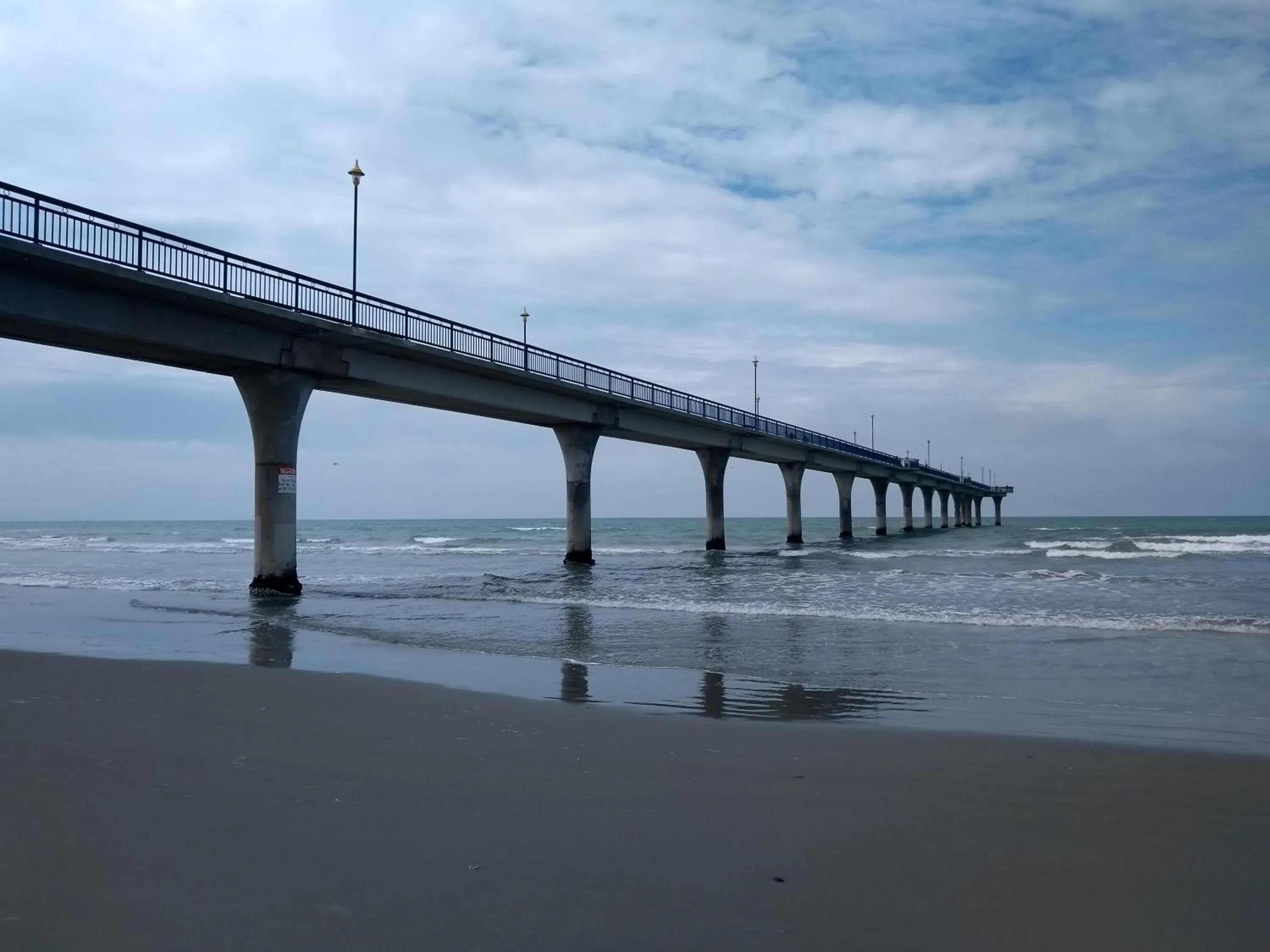 Beach in South Brighton Holiday Park