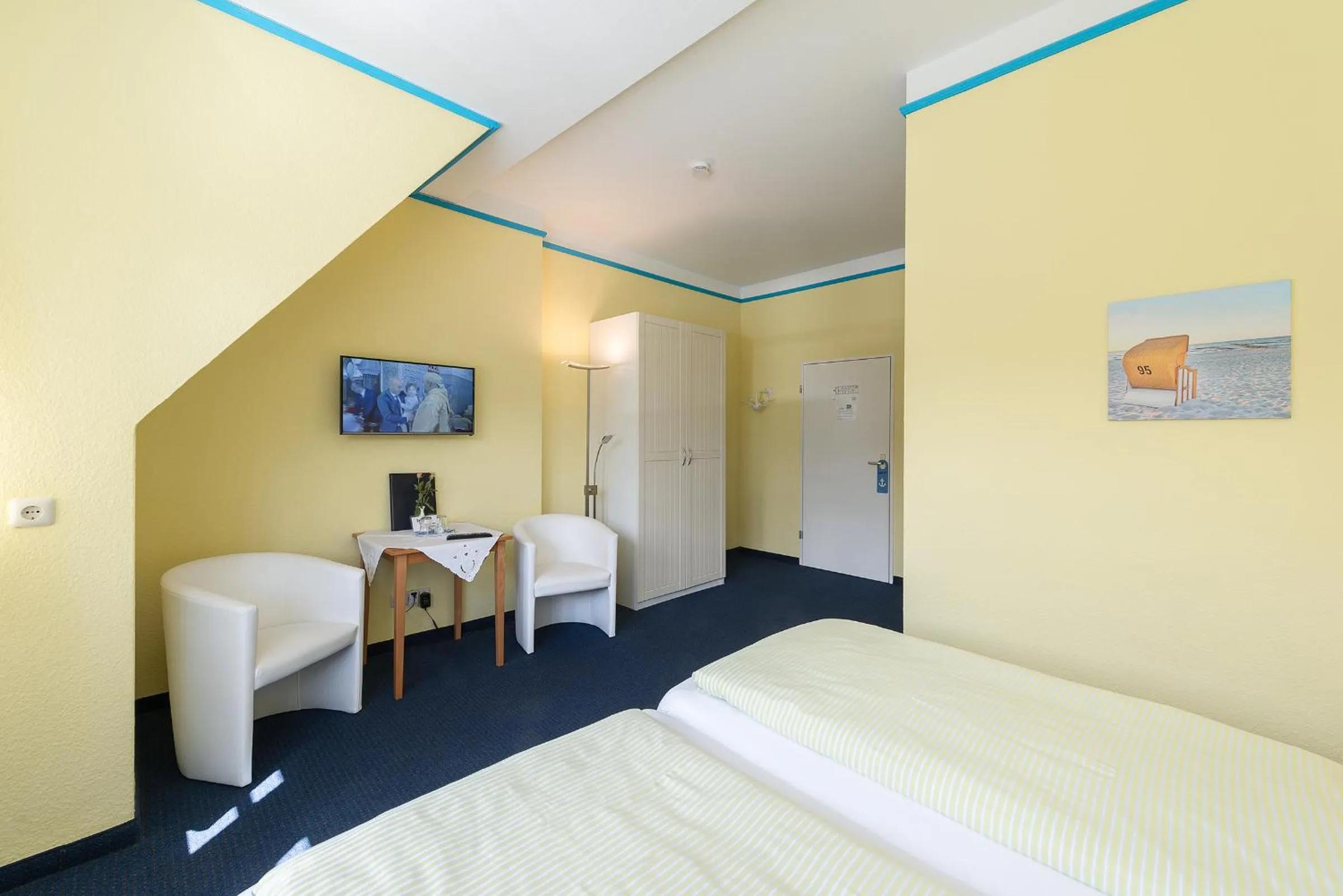 Photo of the whole room, Bed in Hotel am Wind