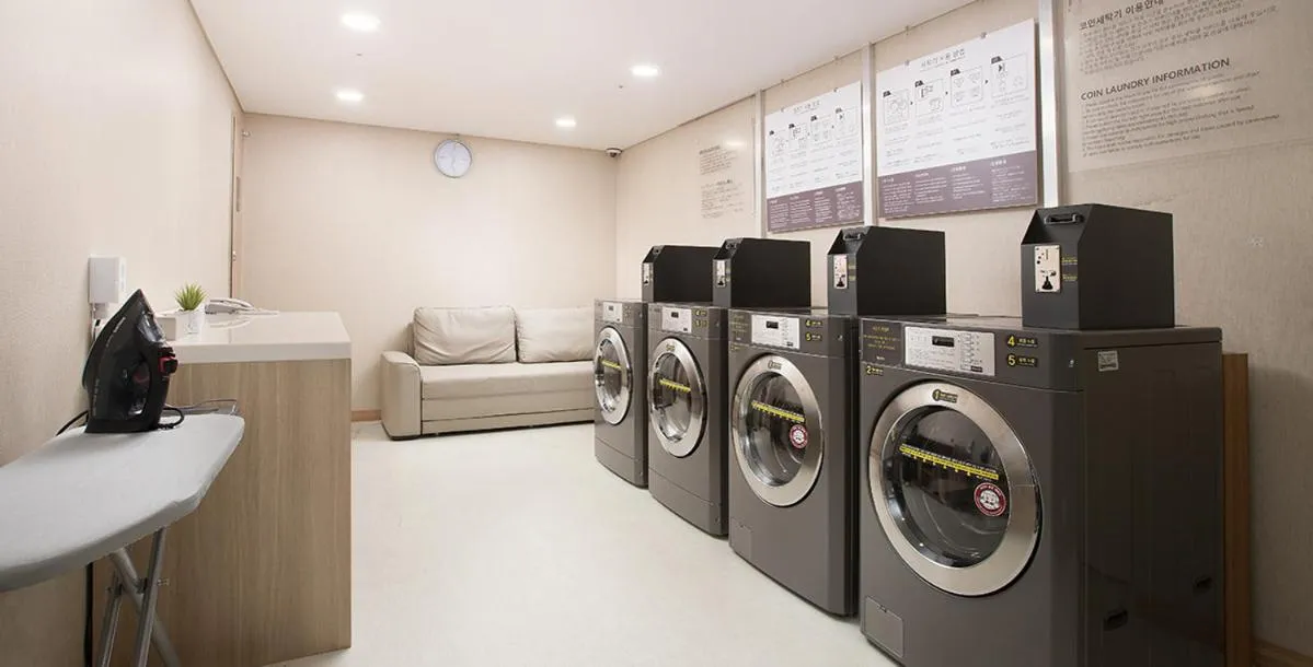 washing machine in Utop Ubless Hotel Jeju