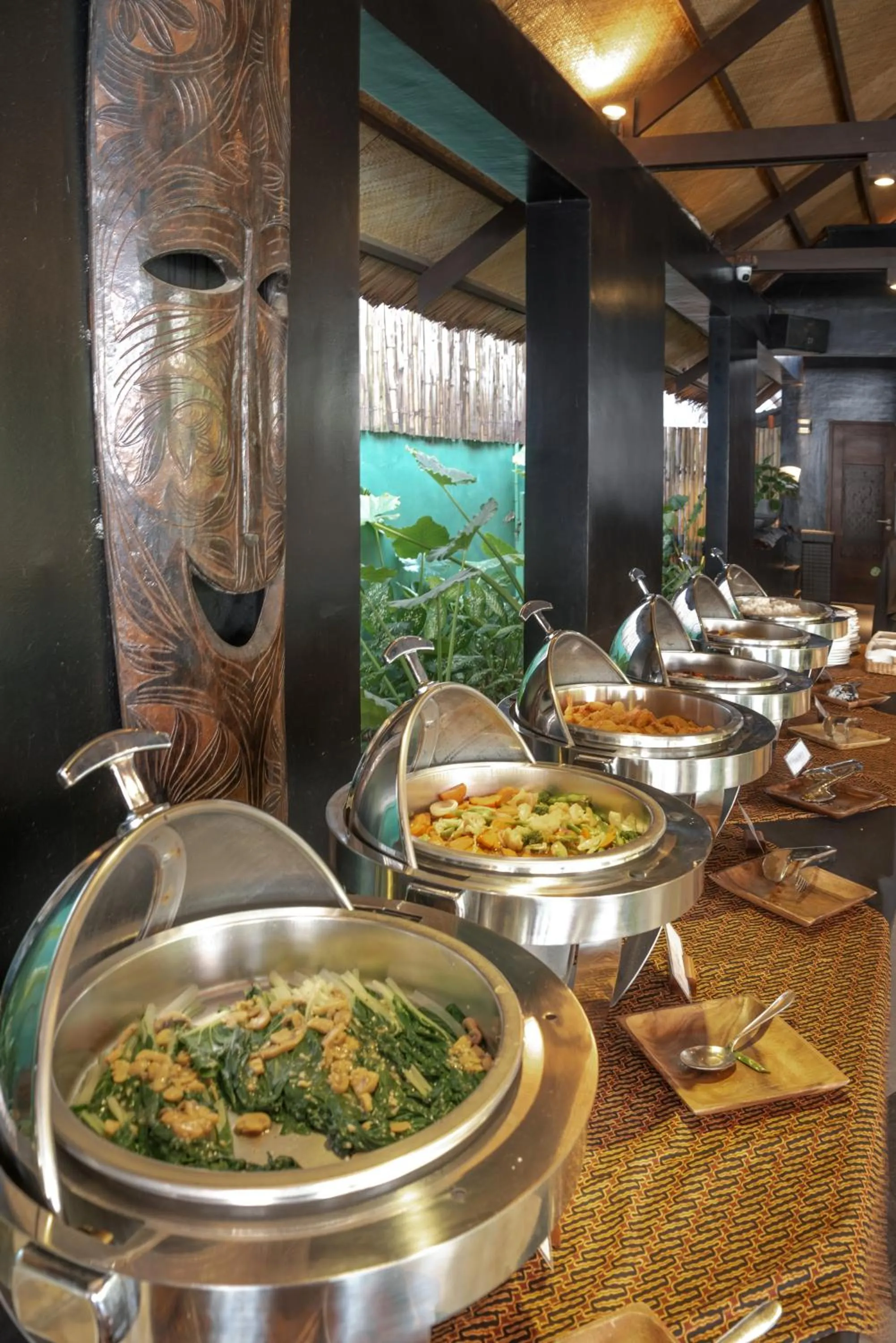 Buffet breakfast in Siargao Island Villas