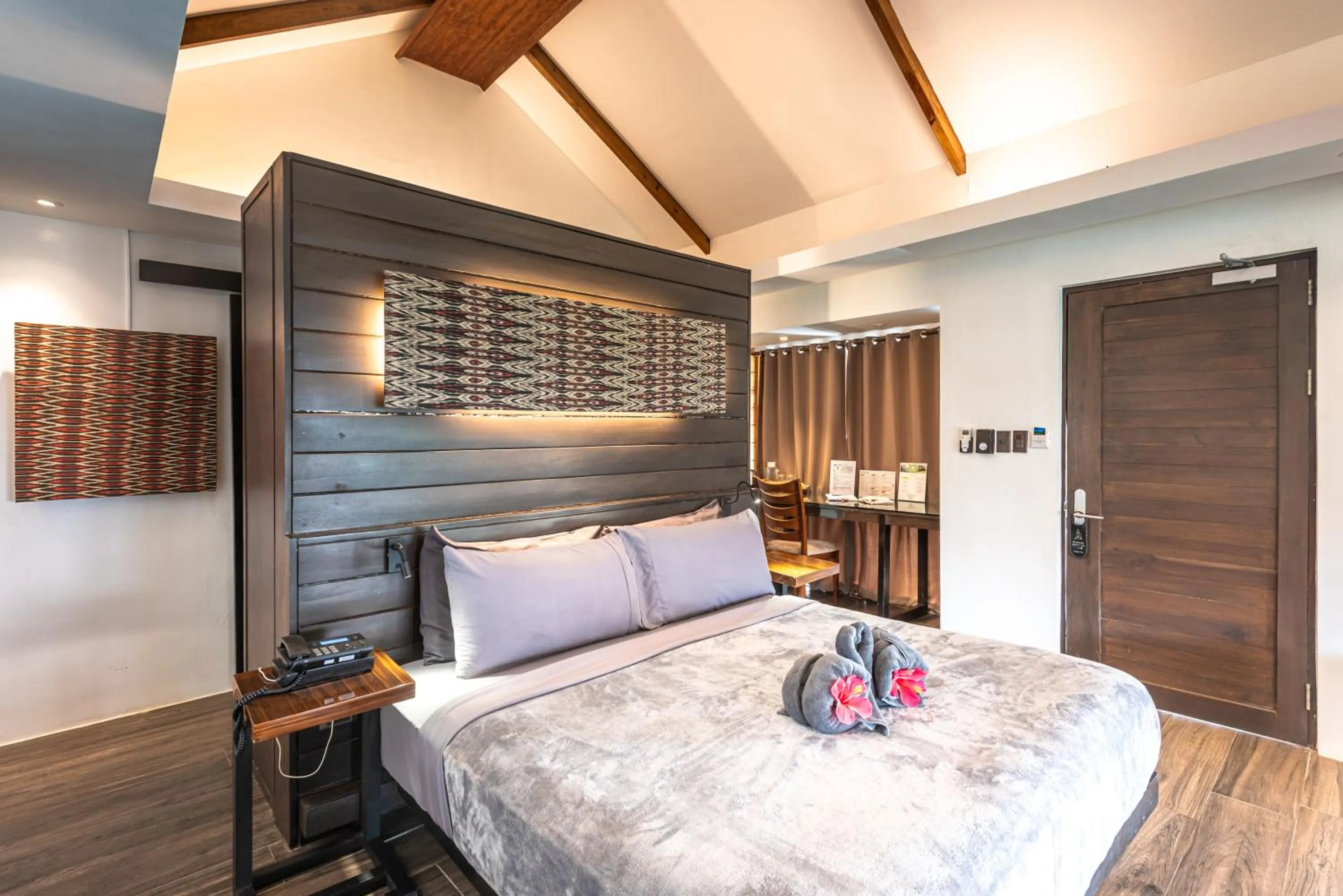 Bed in Siargao Island Villas