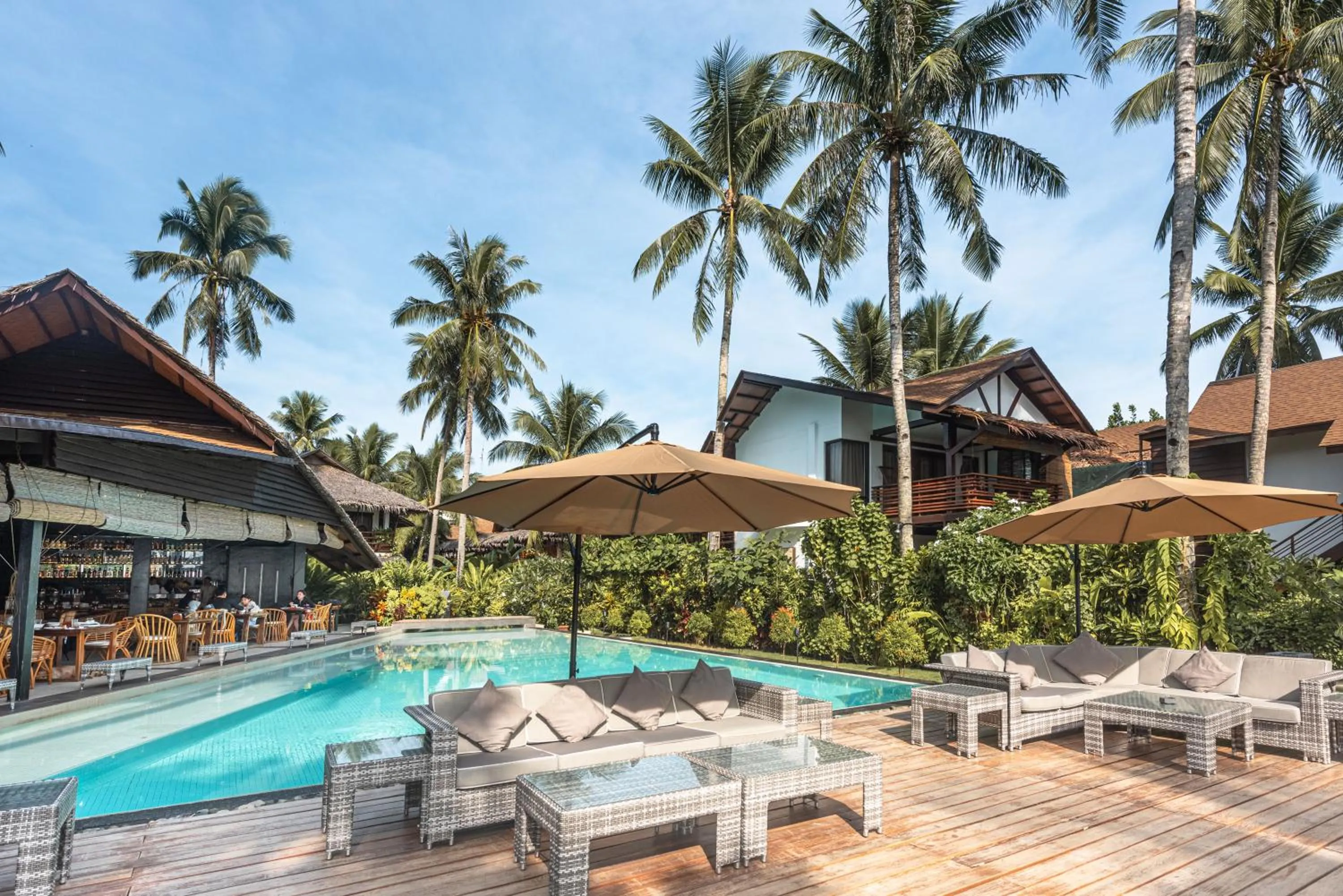 Pool view in Siargao Island Villas