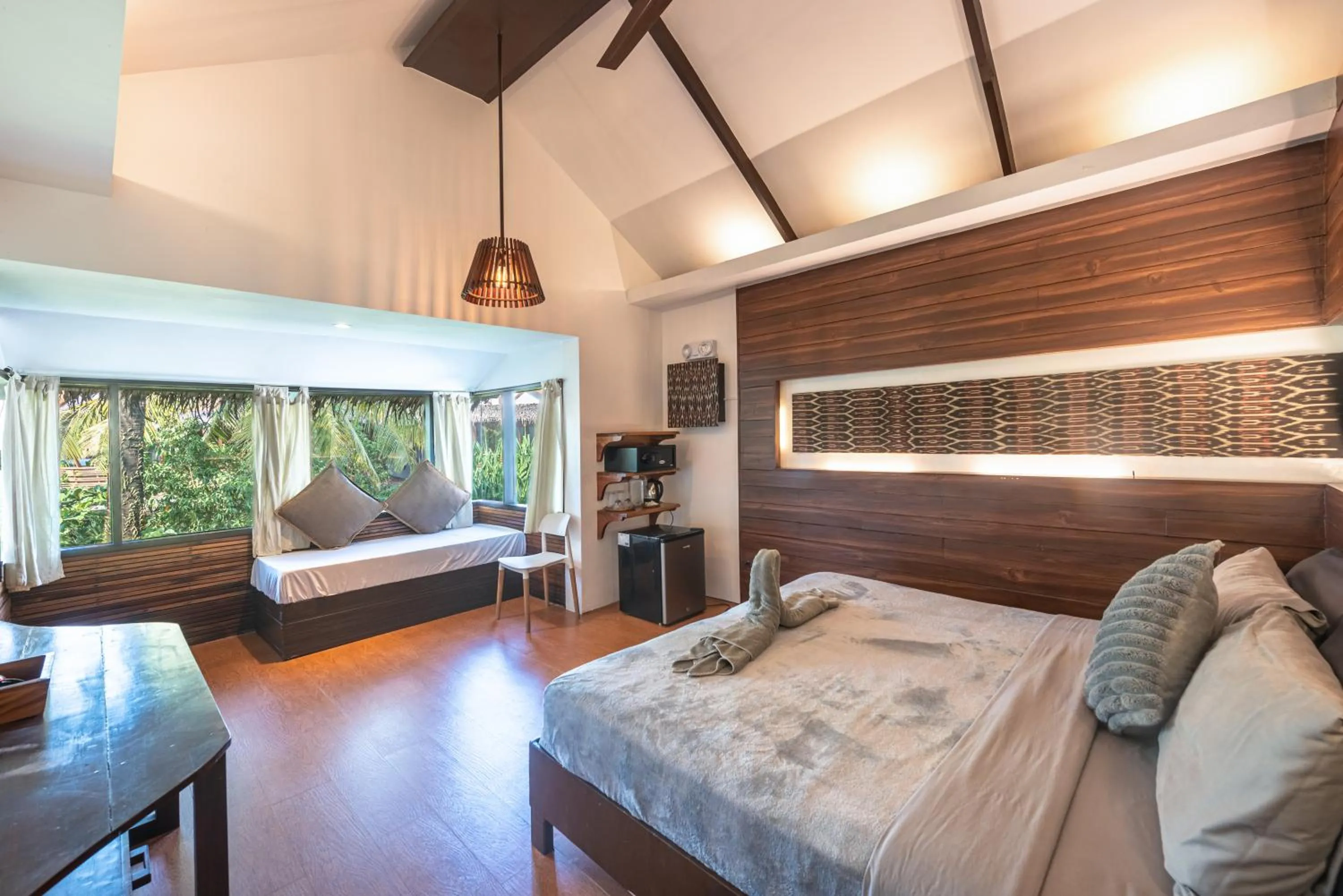 Bed in Siargao Island Villas