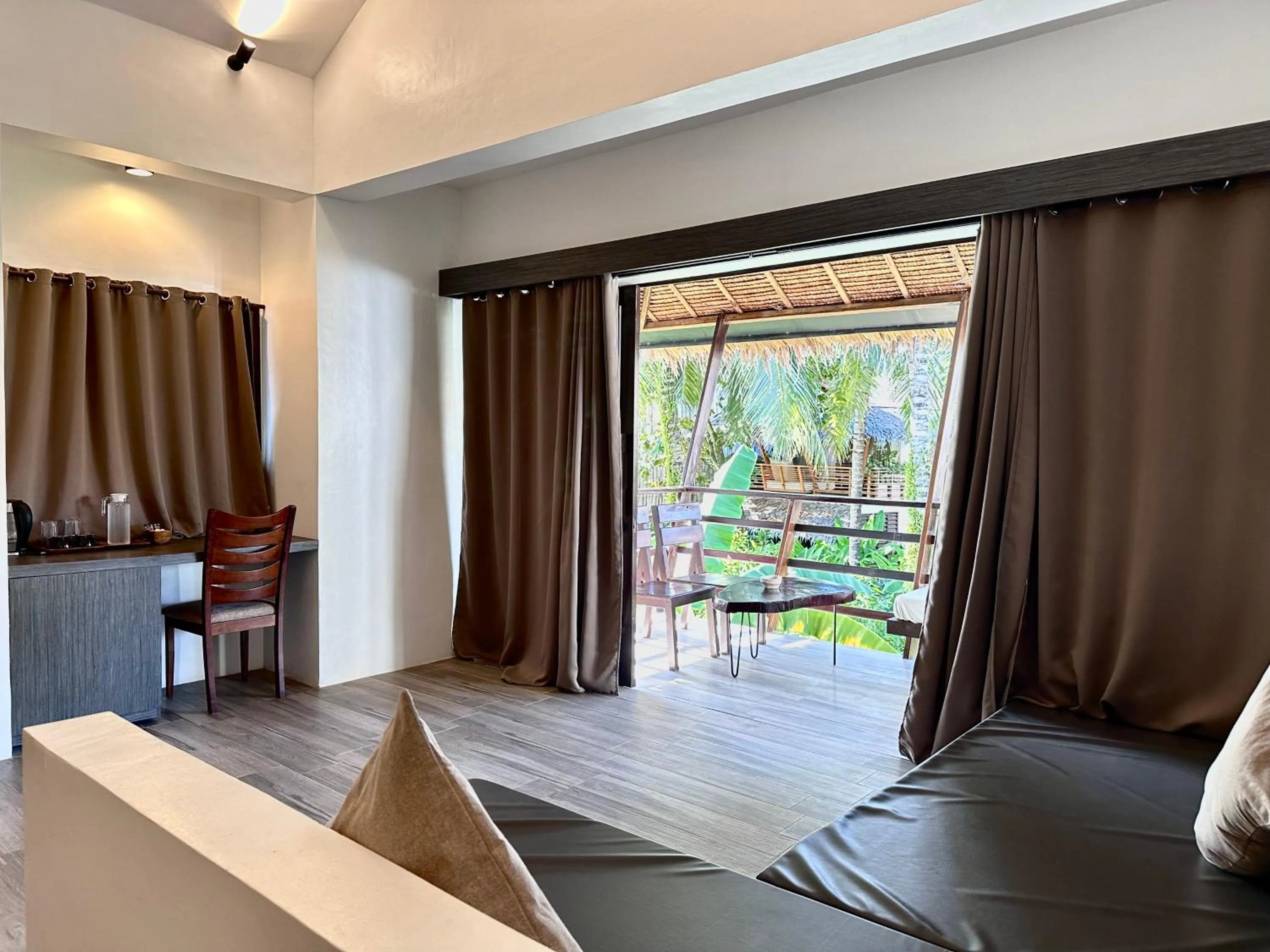 Bed in Siargao Island Villas