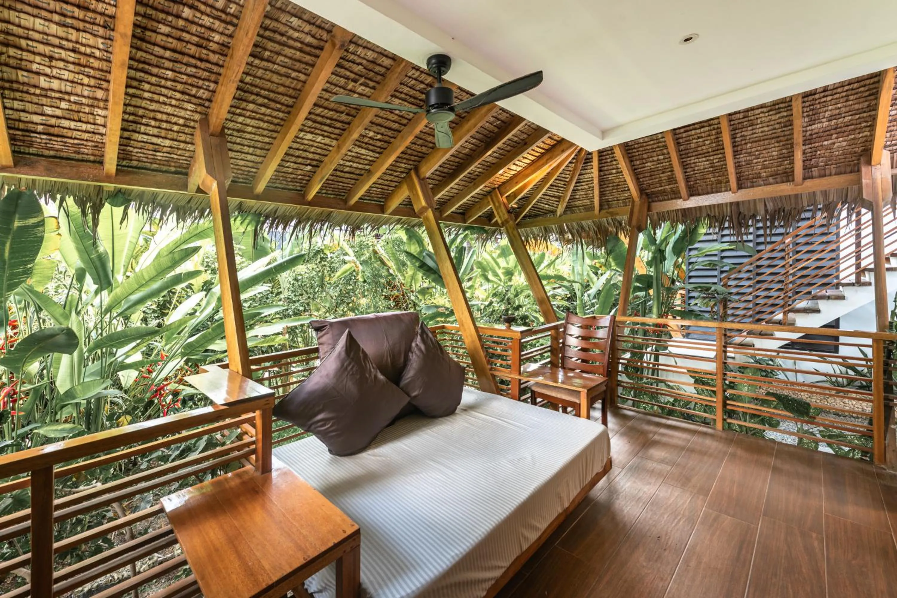 Balcony/Terrace, Bed in Siargao Island Villas