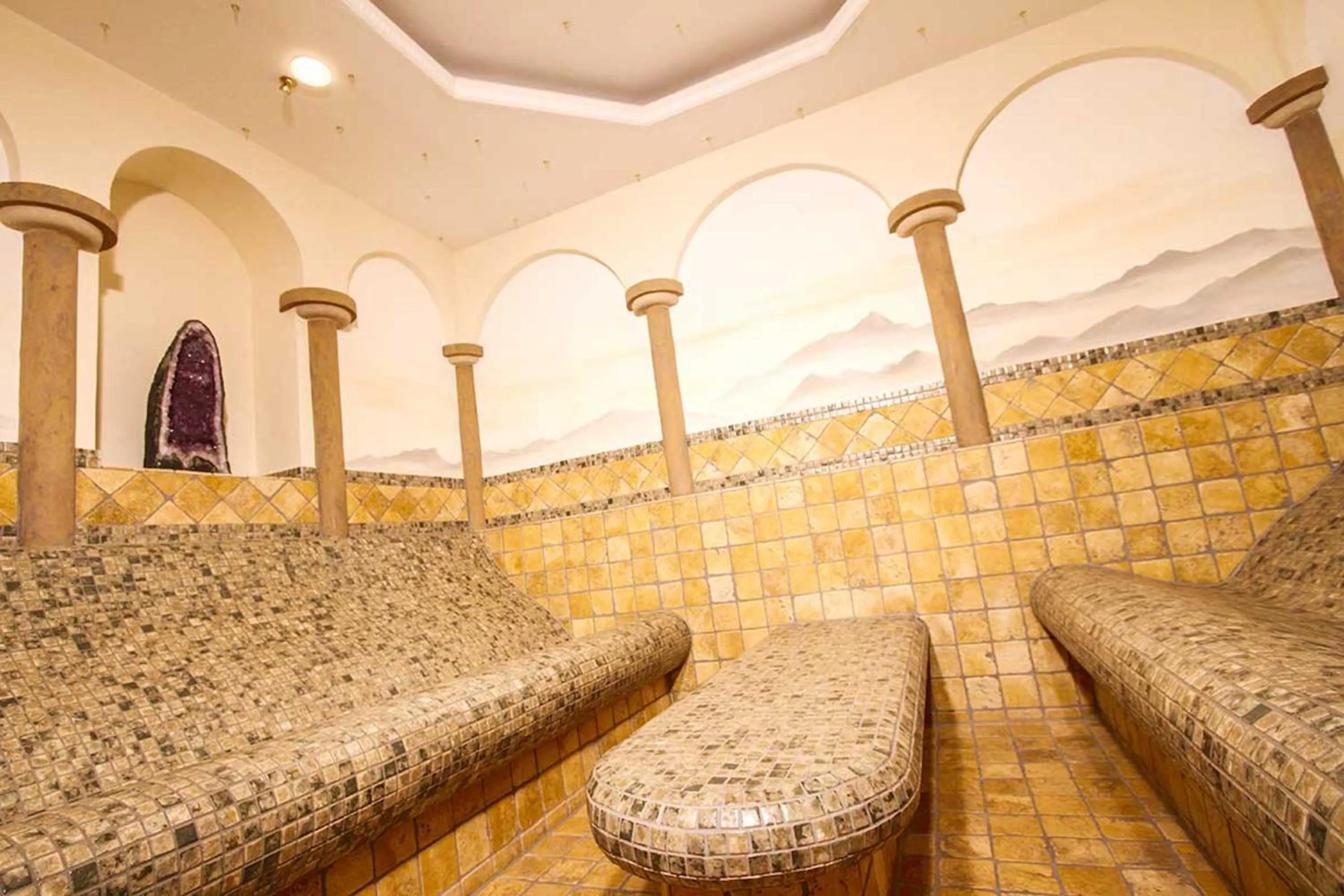 Steam room in Hotel Gundolf