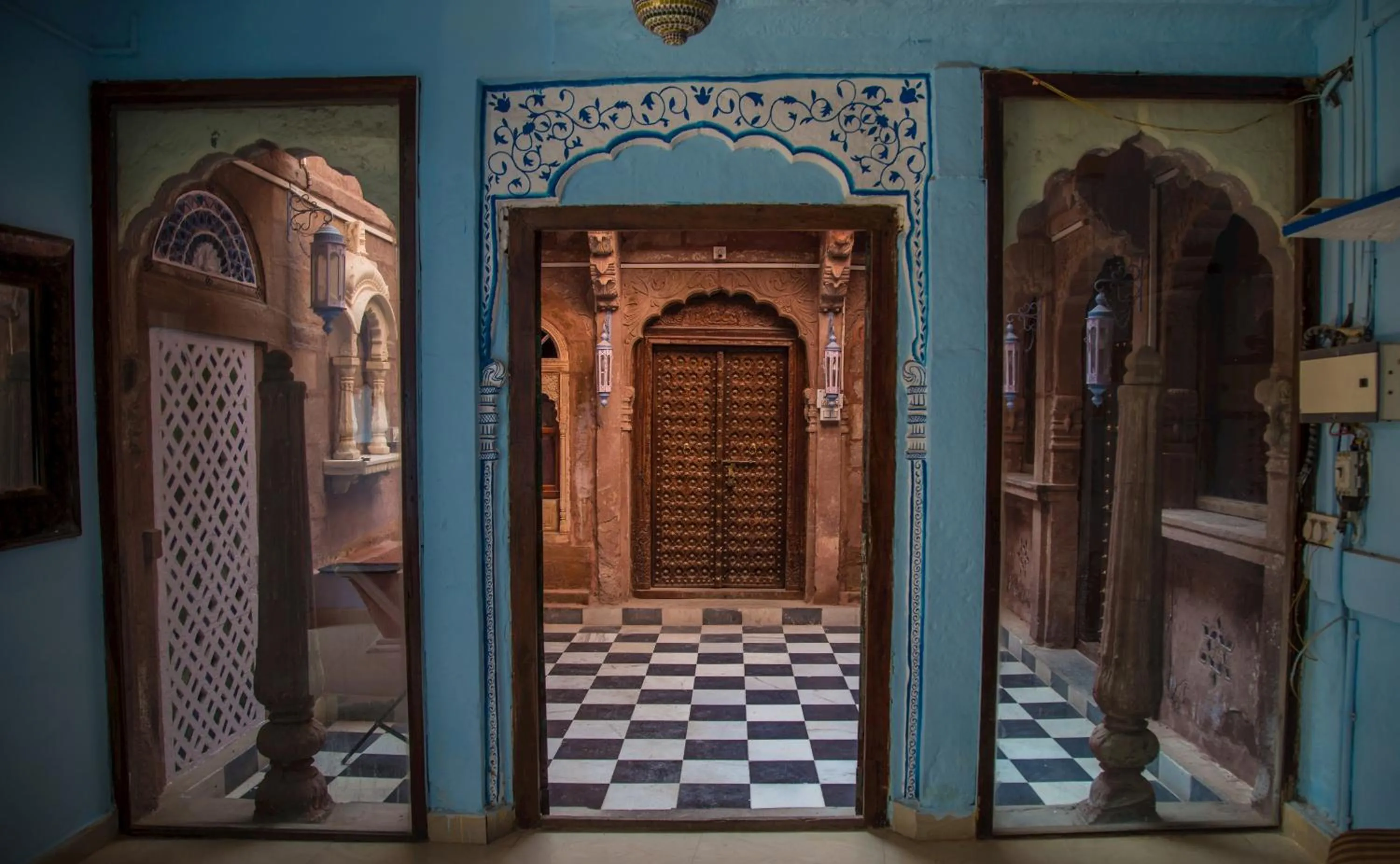 Inner courtyard view in Heritage Gouri Haveli