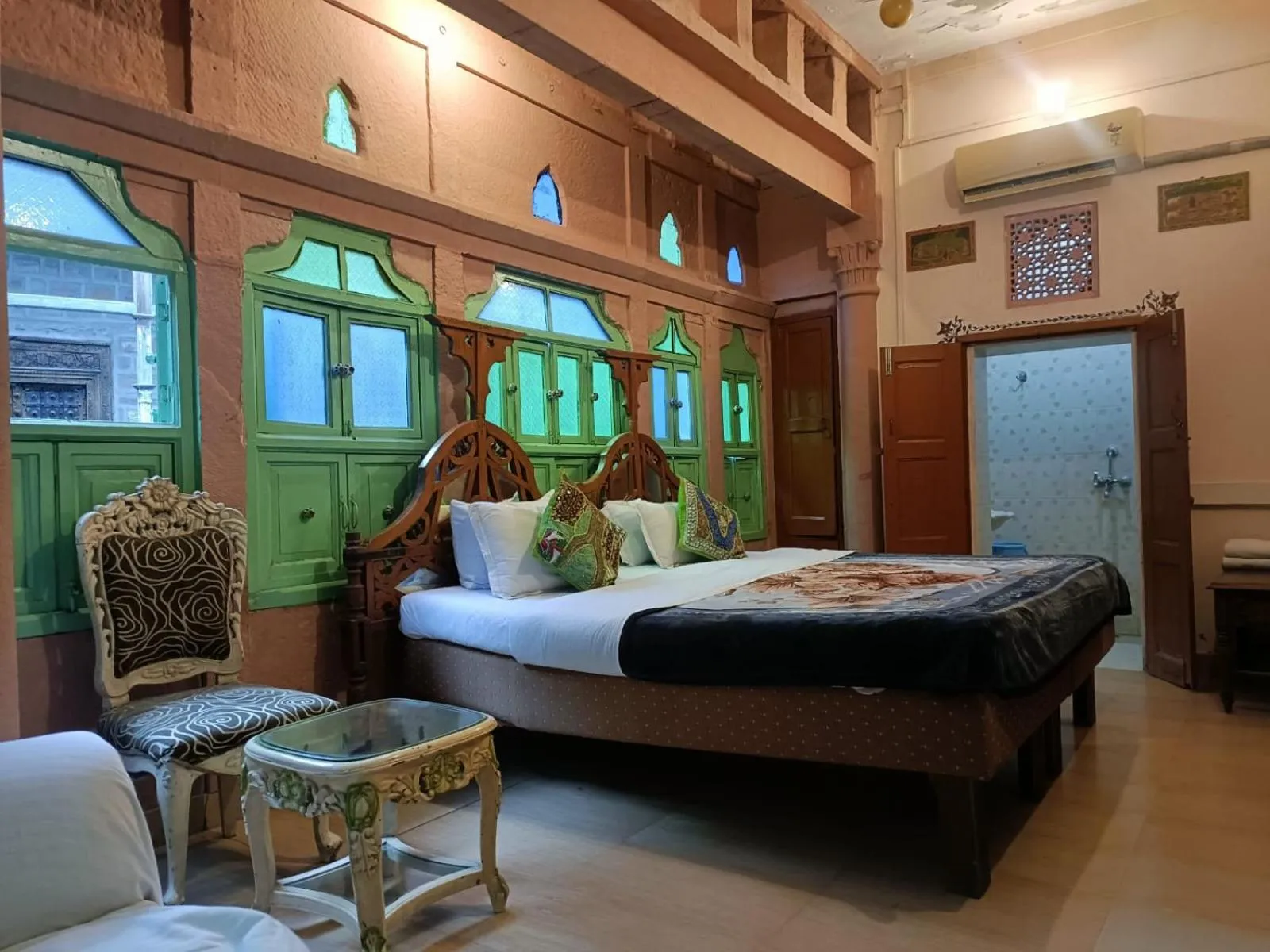 Bedroom, Bed in Heritage Gouri Haveli