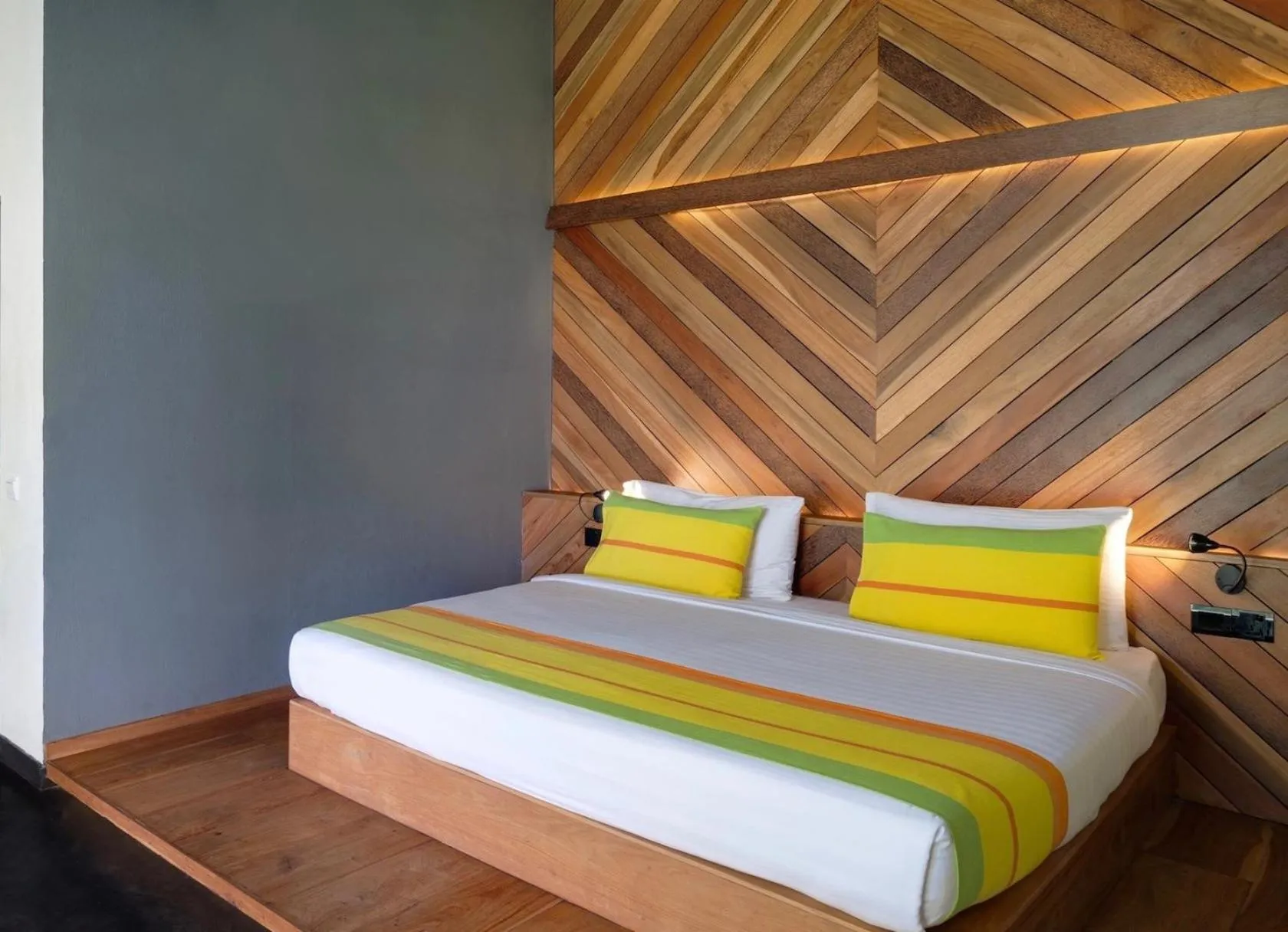 Bed in Lankavatara Ocean Retreat & Spa