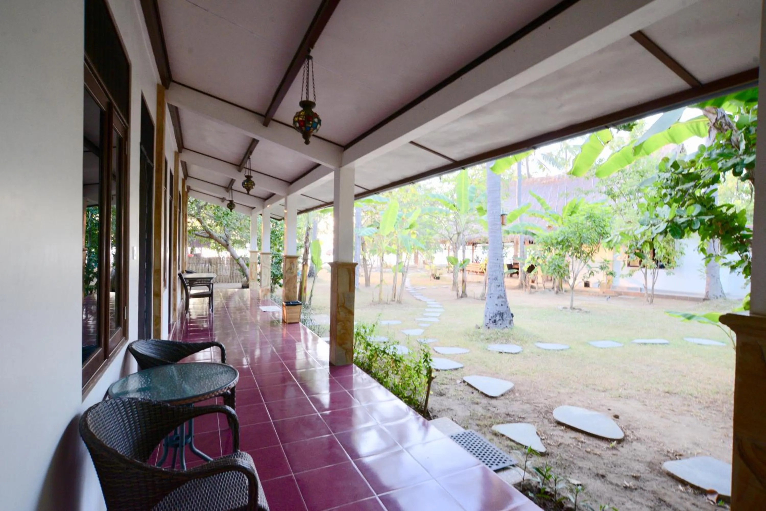 Garden view in The Papalagi Resort