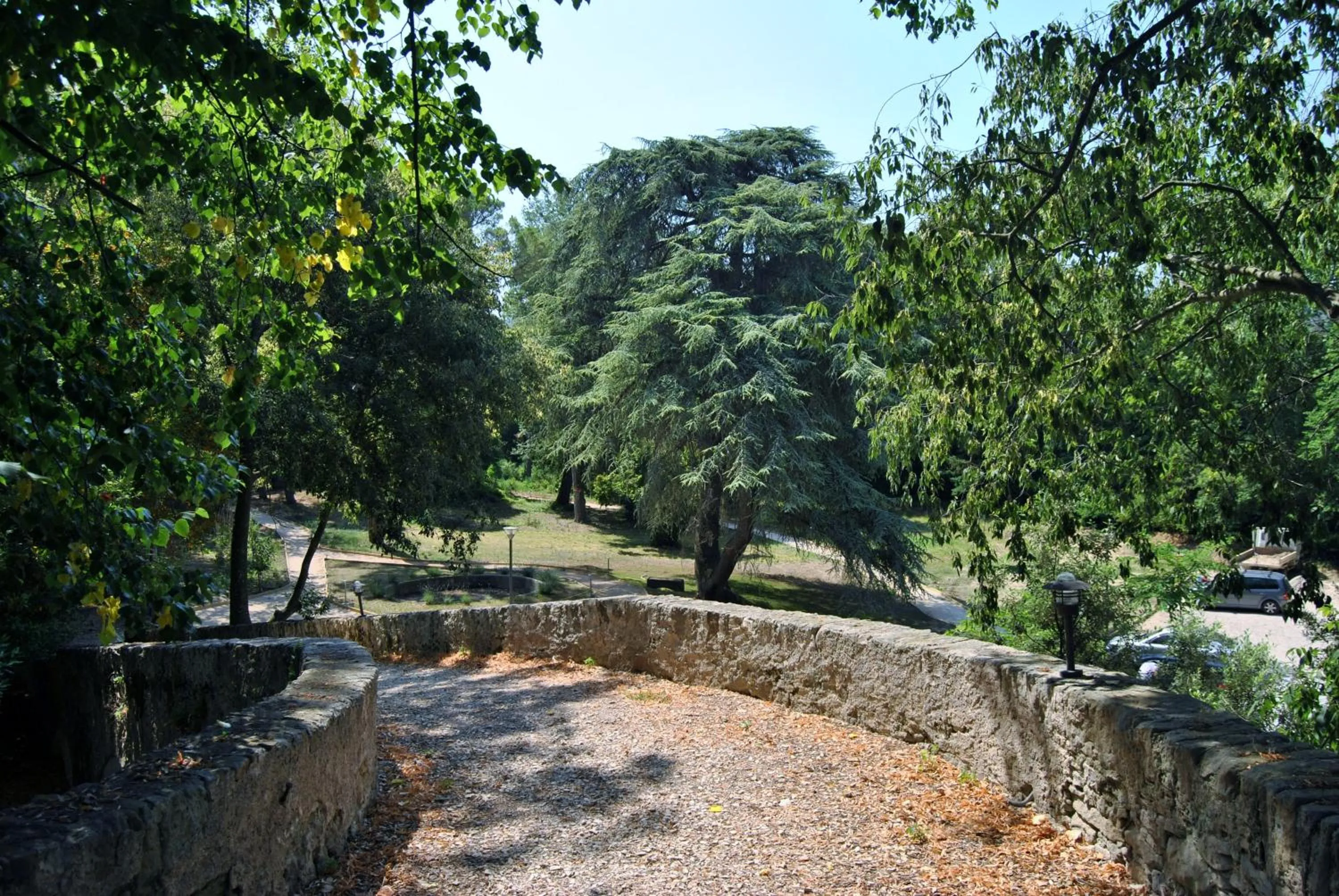 Garden in Logis Hôtel Château De Palaja