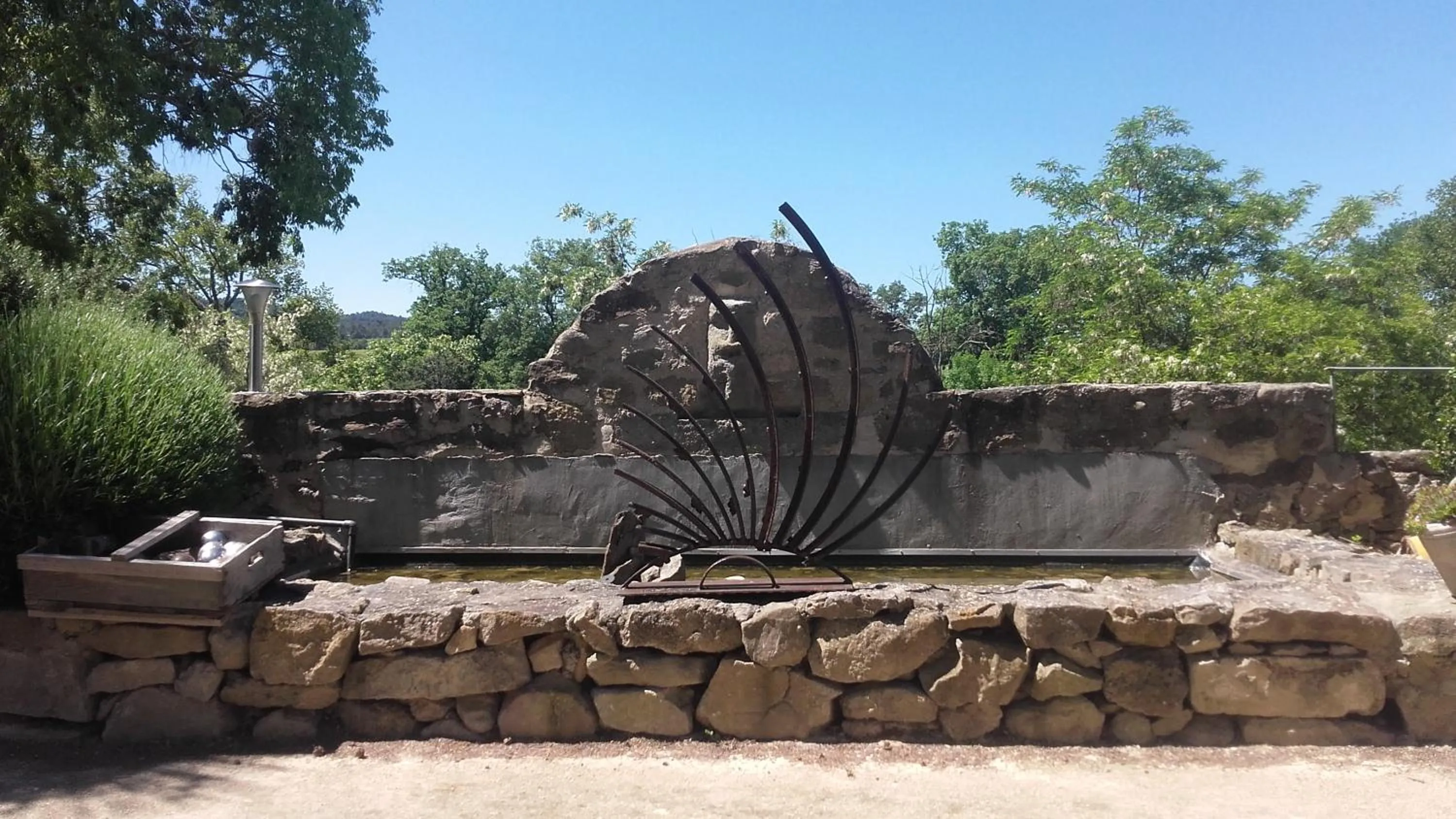 Garden in Logis Hôtel Château De Palaja
