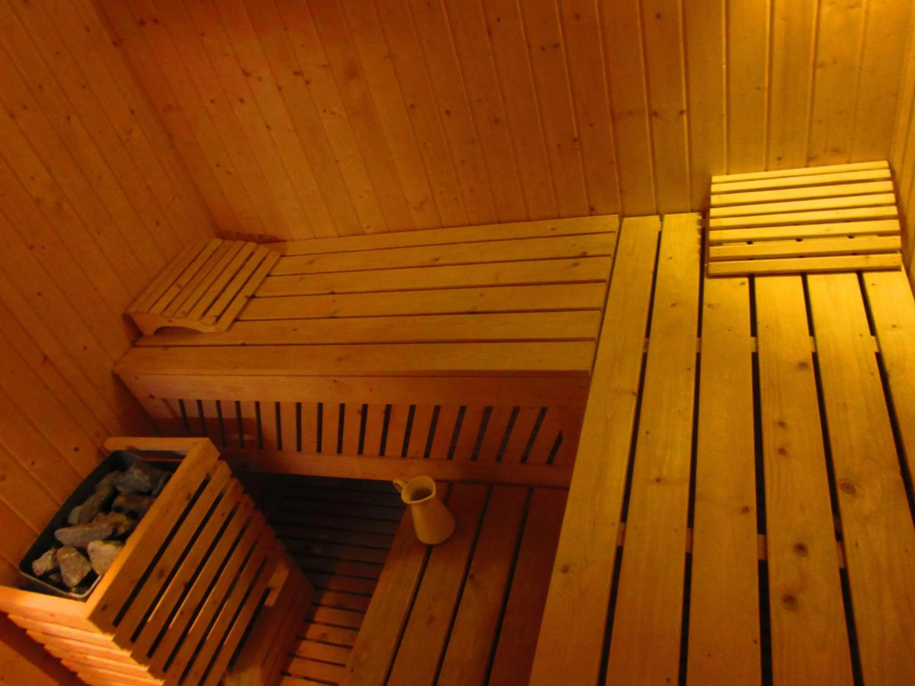 Sauna in Logis Hôtel Château De Palaja