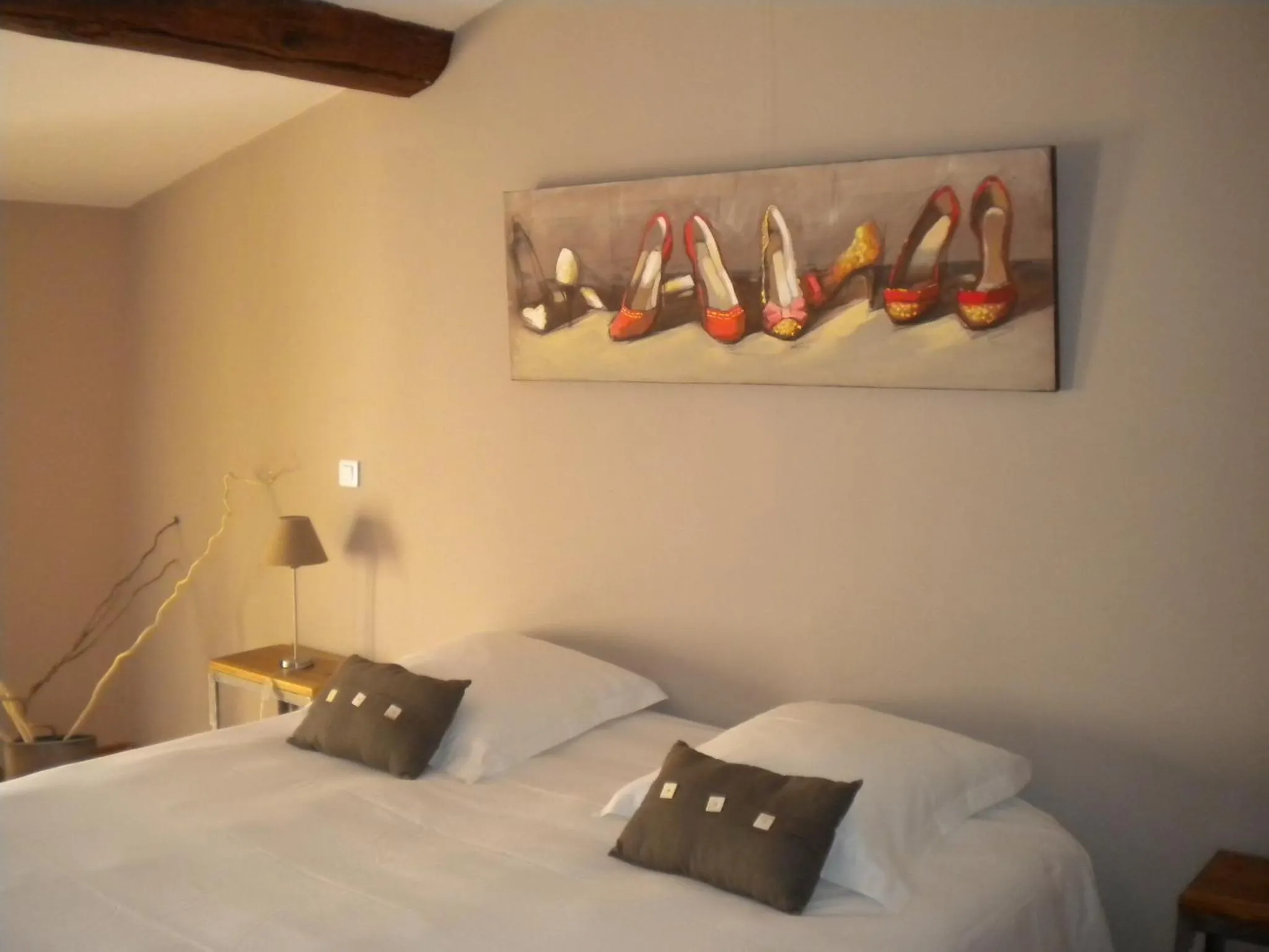 Bedroom, Bed in Logis Hôtel Château De Palaja