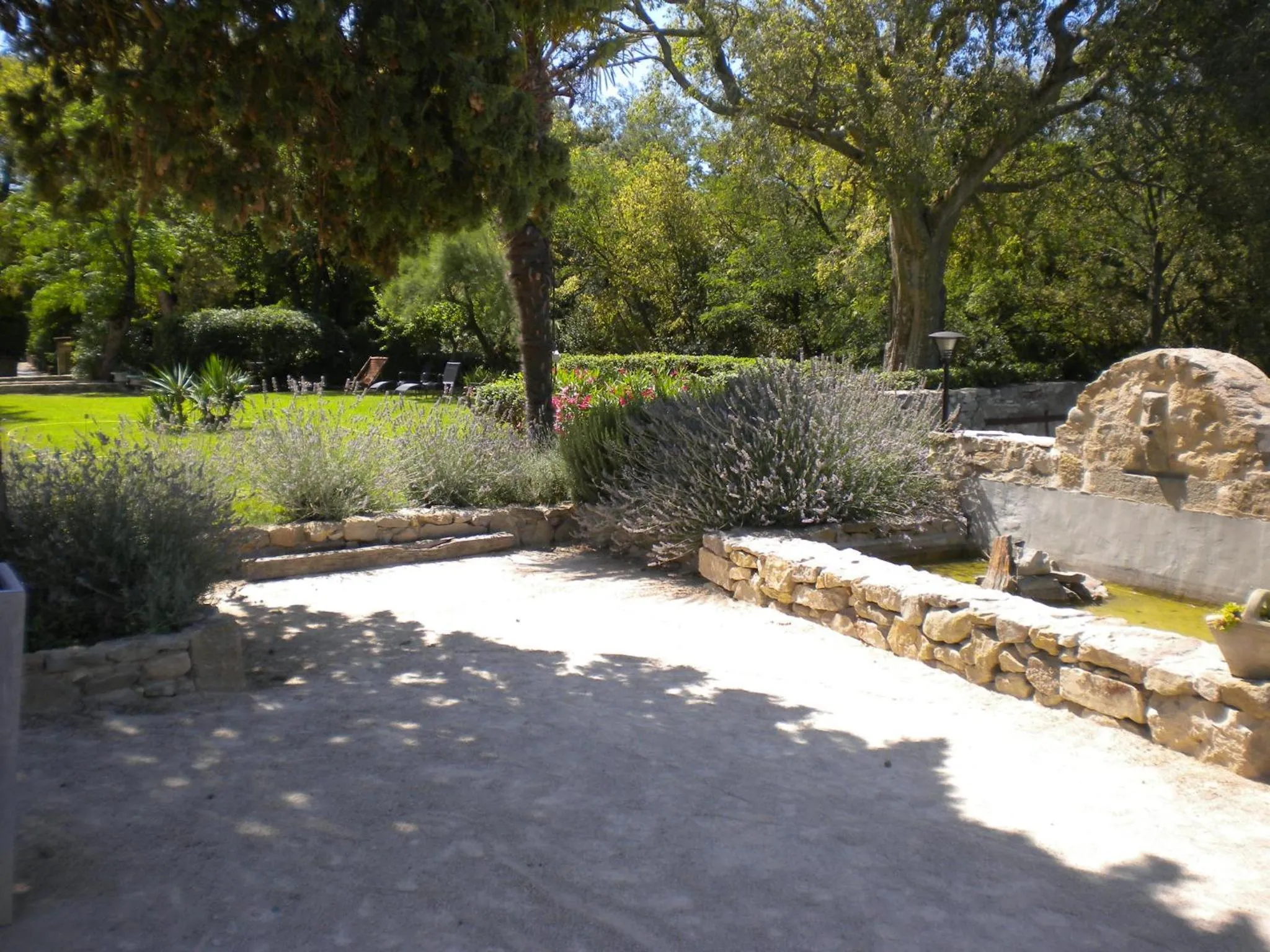 Garden in Logis Hôtel Château De Palaja
