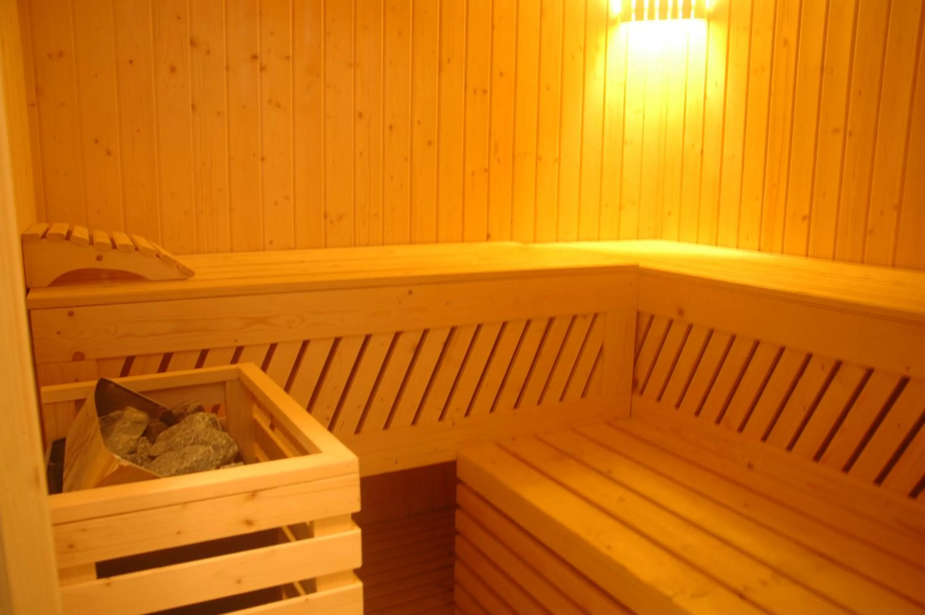 Sauna in Logis Hôtel Château De Palaja