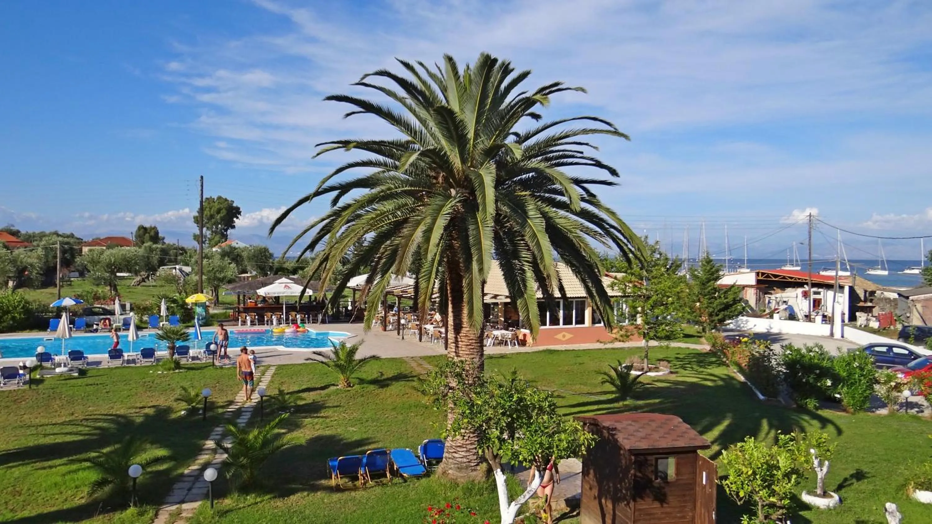 Pool view in Egrypos Hotel