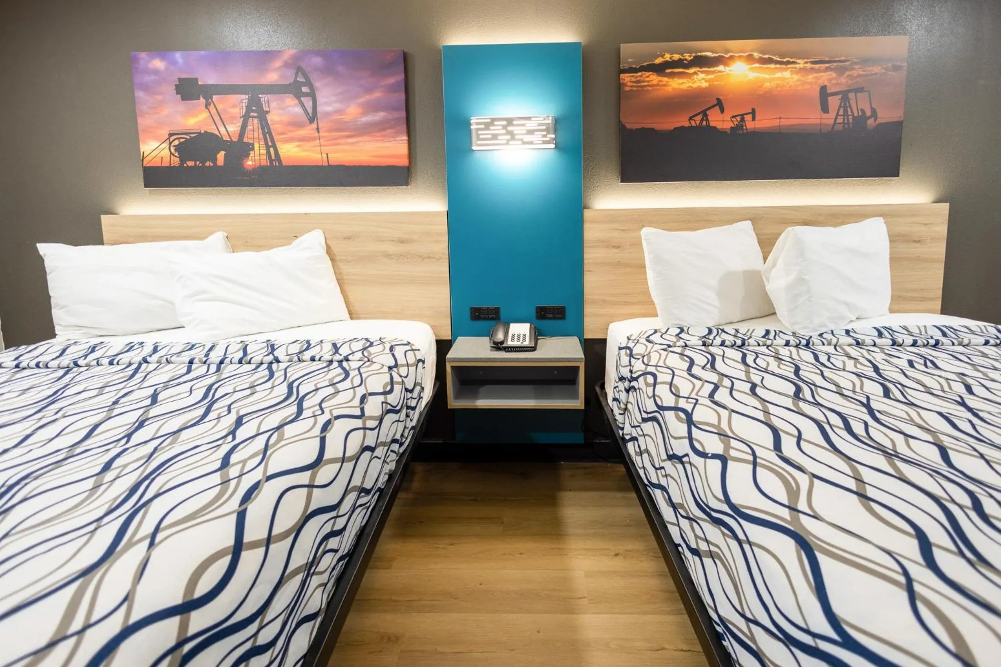 Bed in West Texas Inn & Suites with Kitchenette