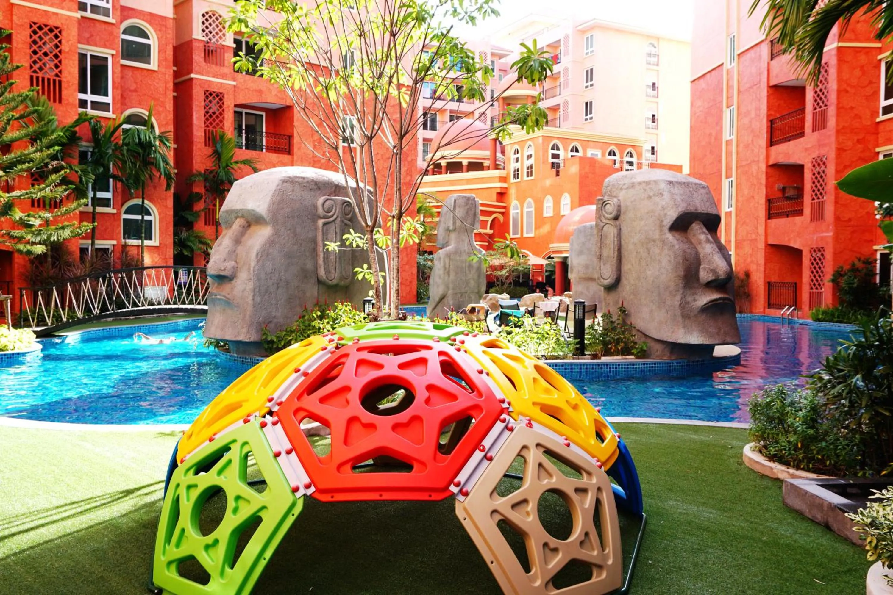 Children play ground in Seven Seas Resort Pattaya & Sofa bed