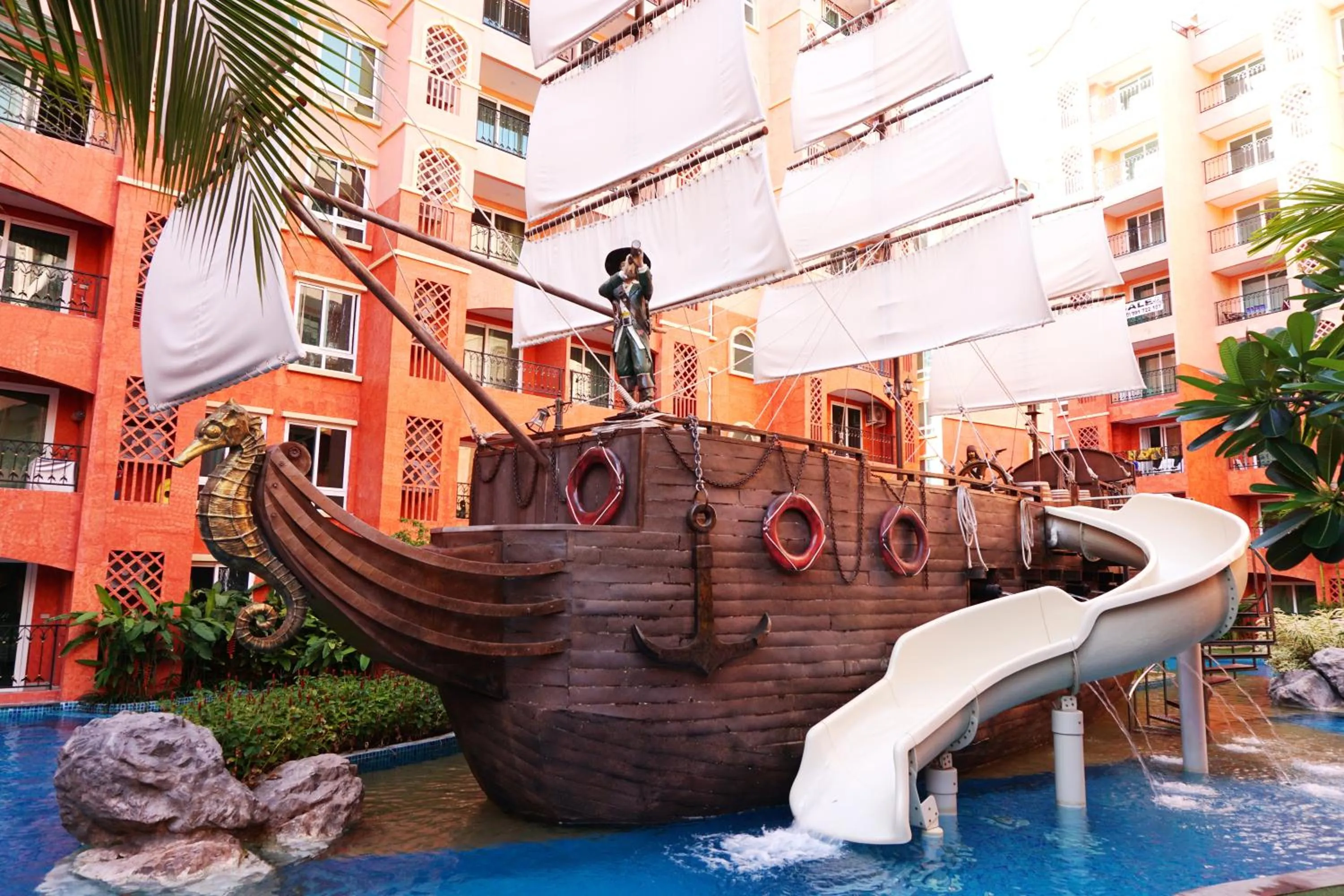 Aqua park in Seven Seas Resort Pattaya & Sofa bed