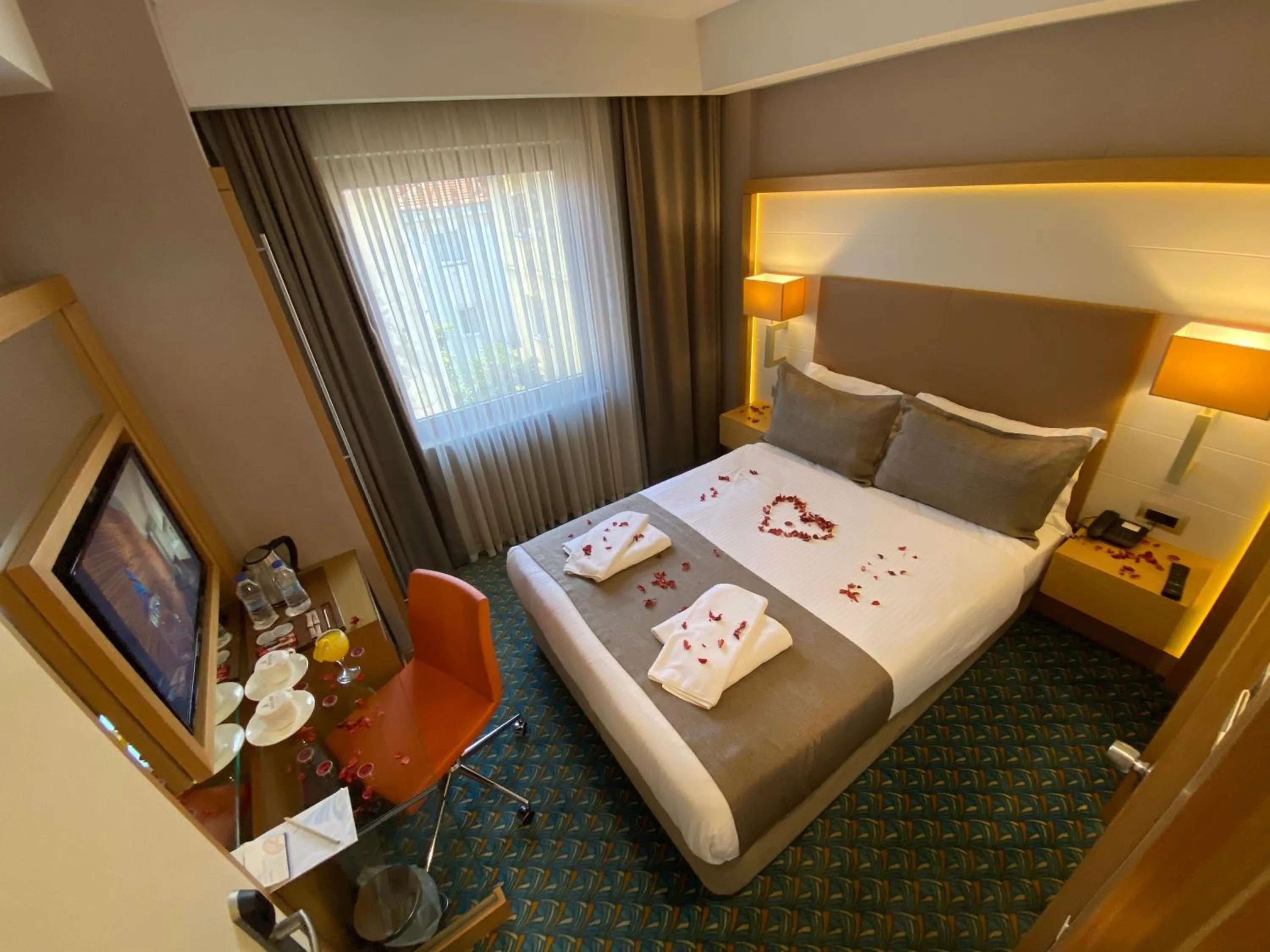 Bed in Blue Sea Hotel