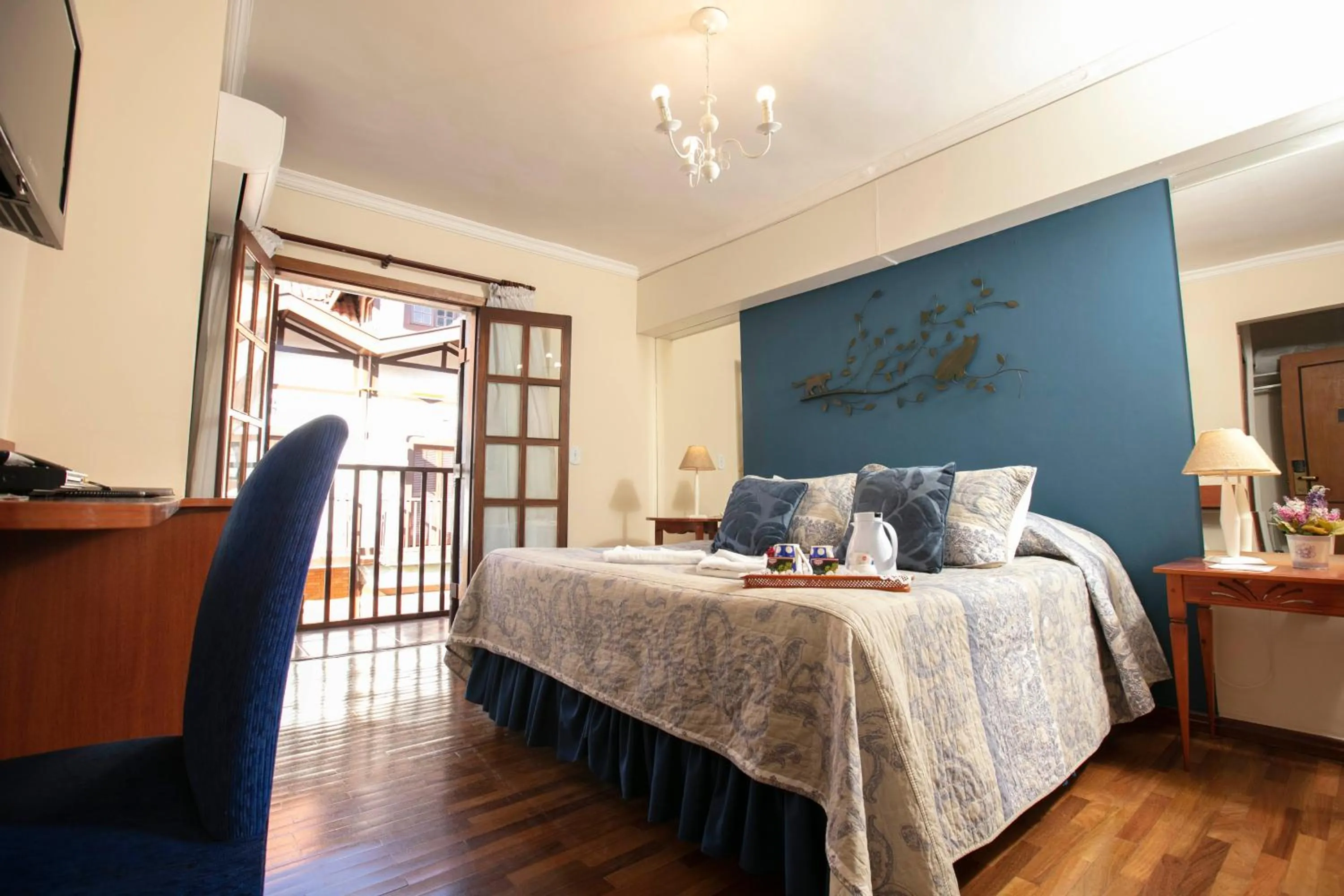 Bedroom, Bed in Pousada das Hortênsias