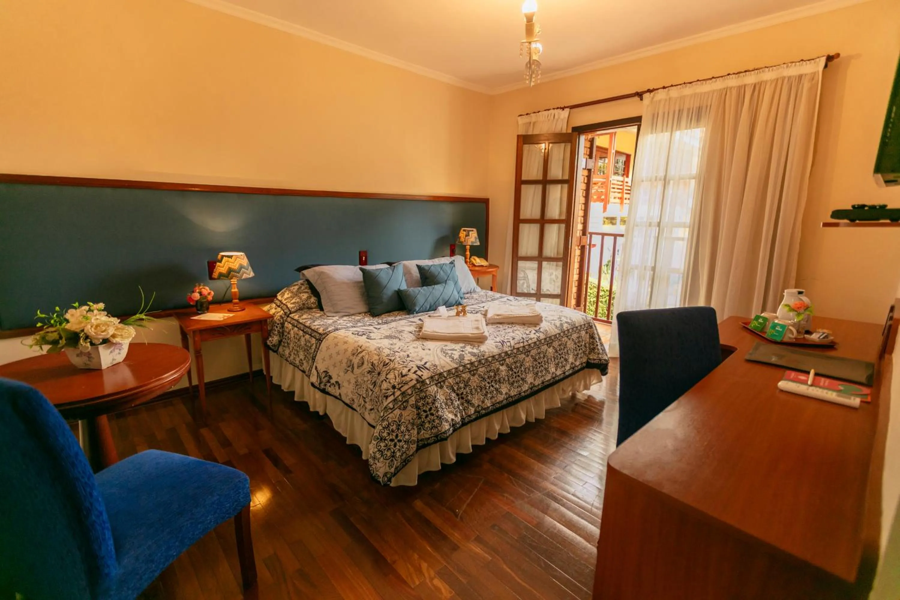 Bedroom, Bed in Pousada das Hortênsias