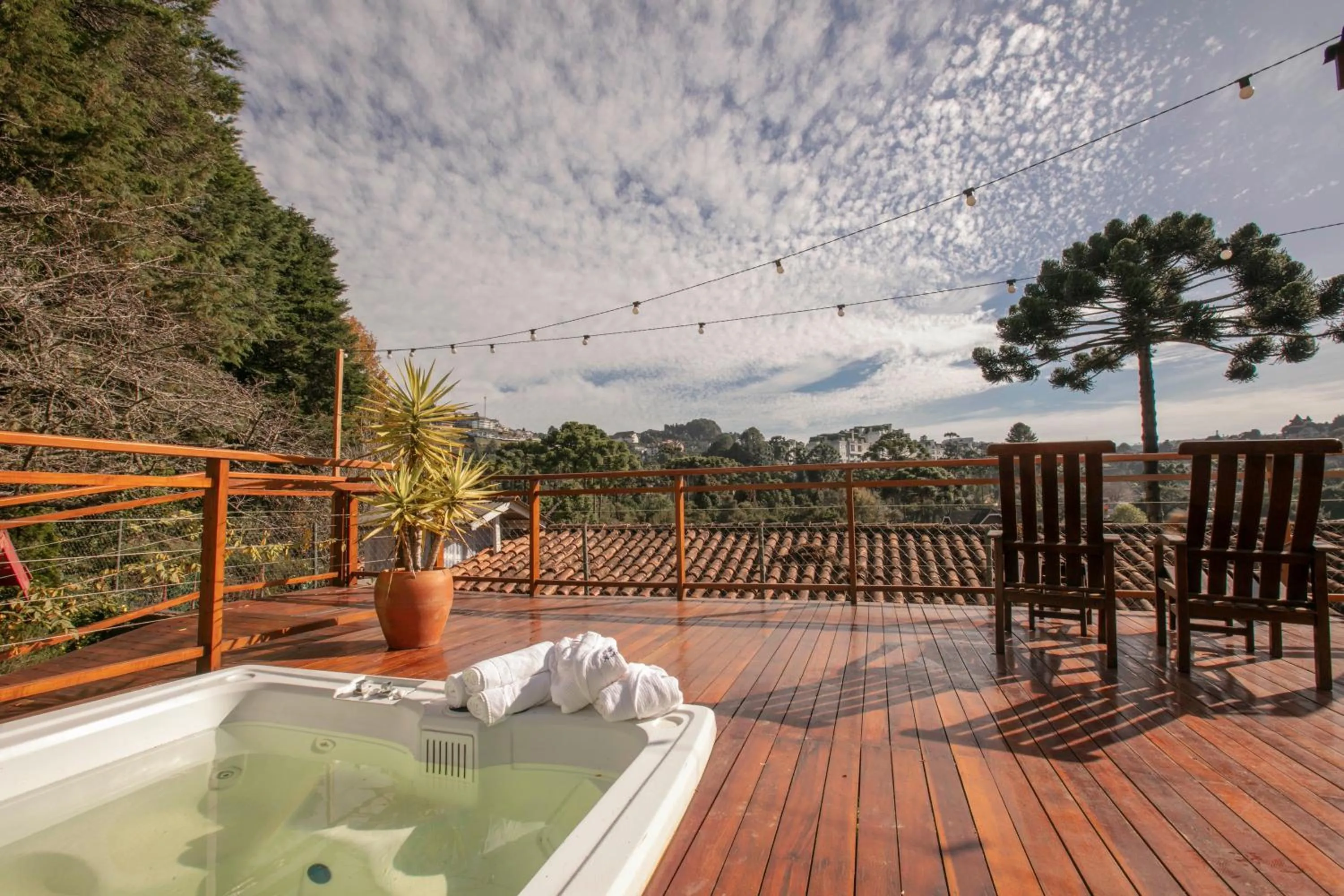 Hot Tub in Pousada das Hortênsias