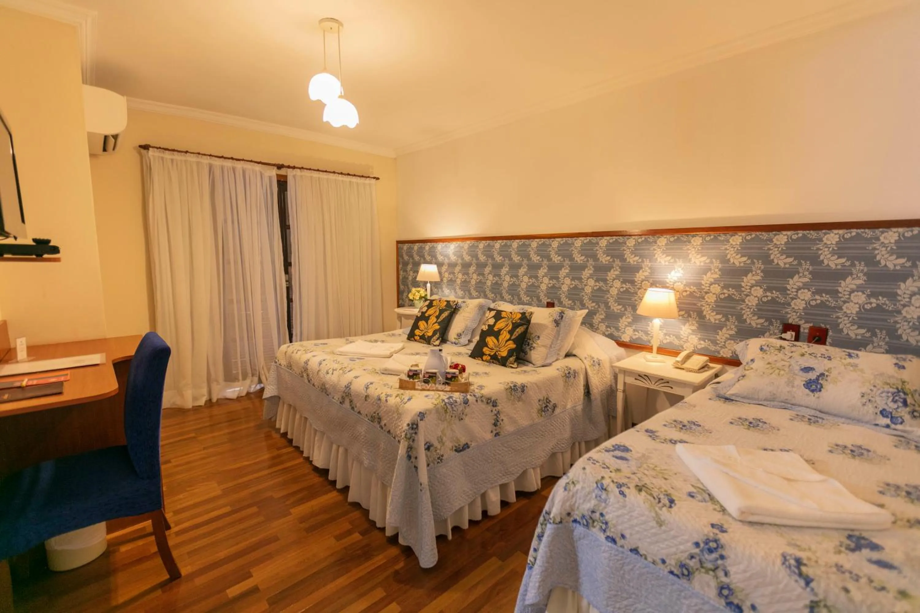 Bed in Pousada das Hortênsias