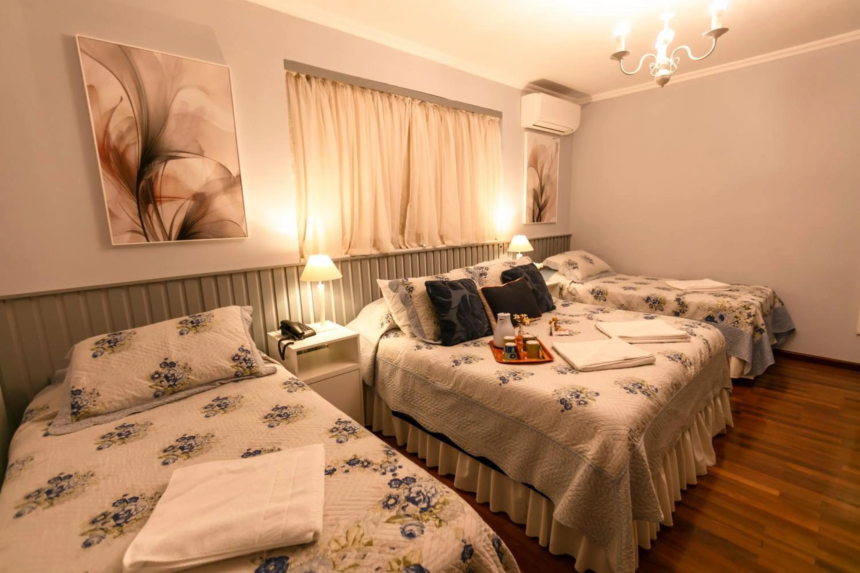 Bed in Pousada das Hortênsias