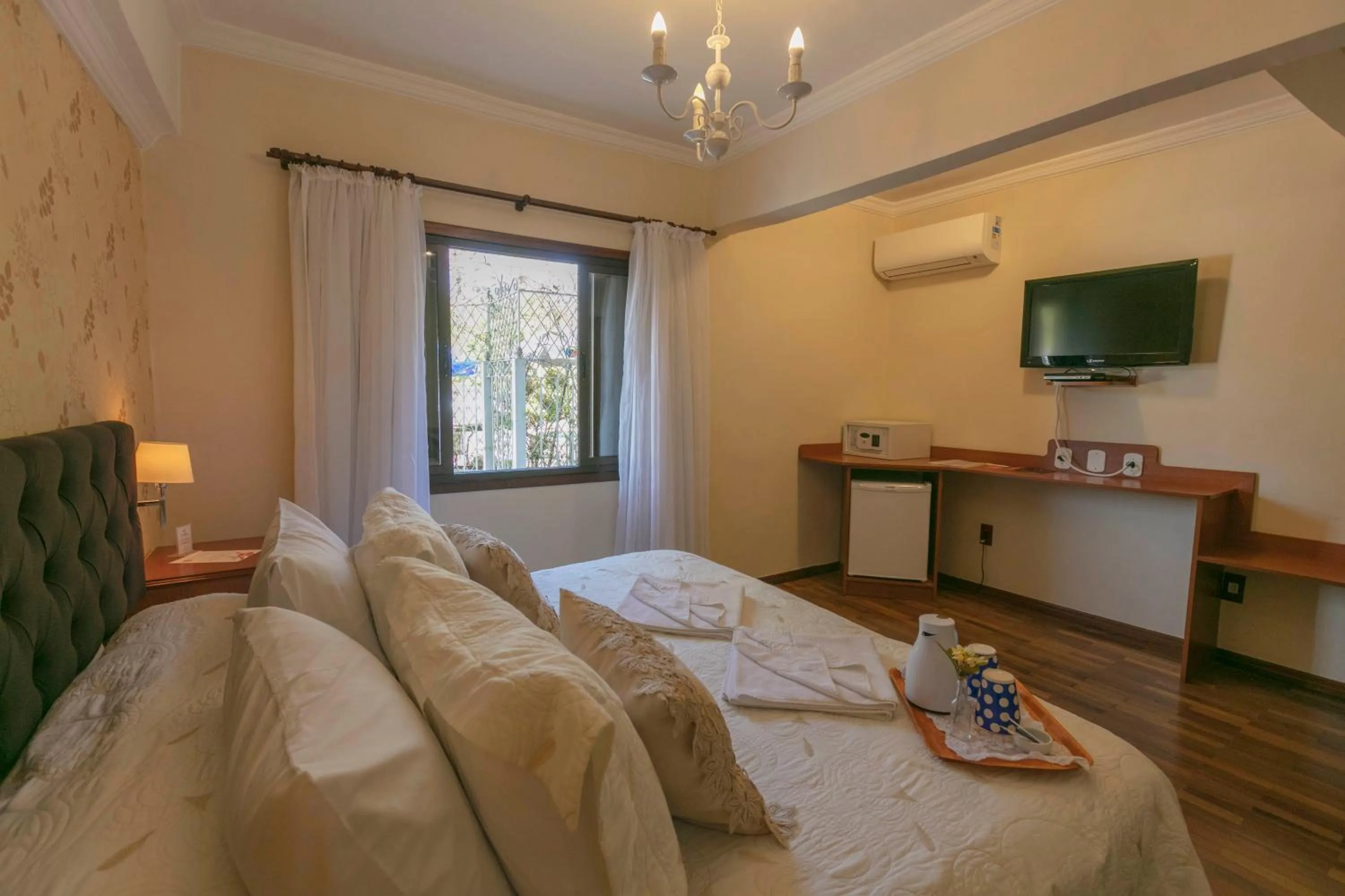 Bed in Pousada das Hortênsias