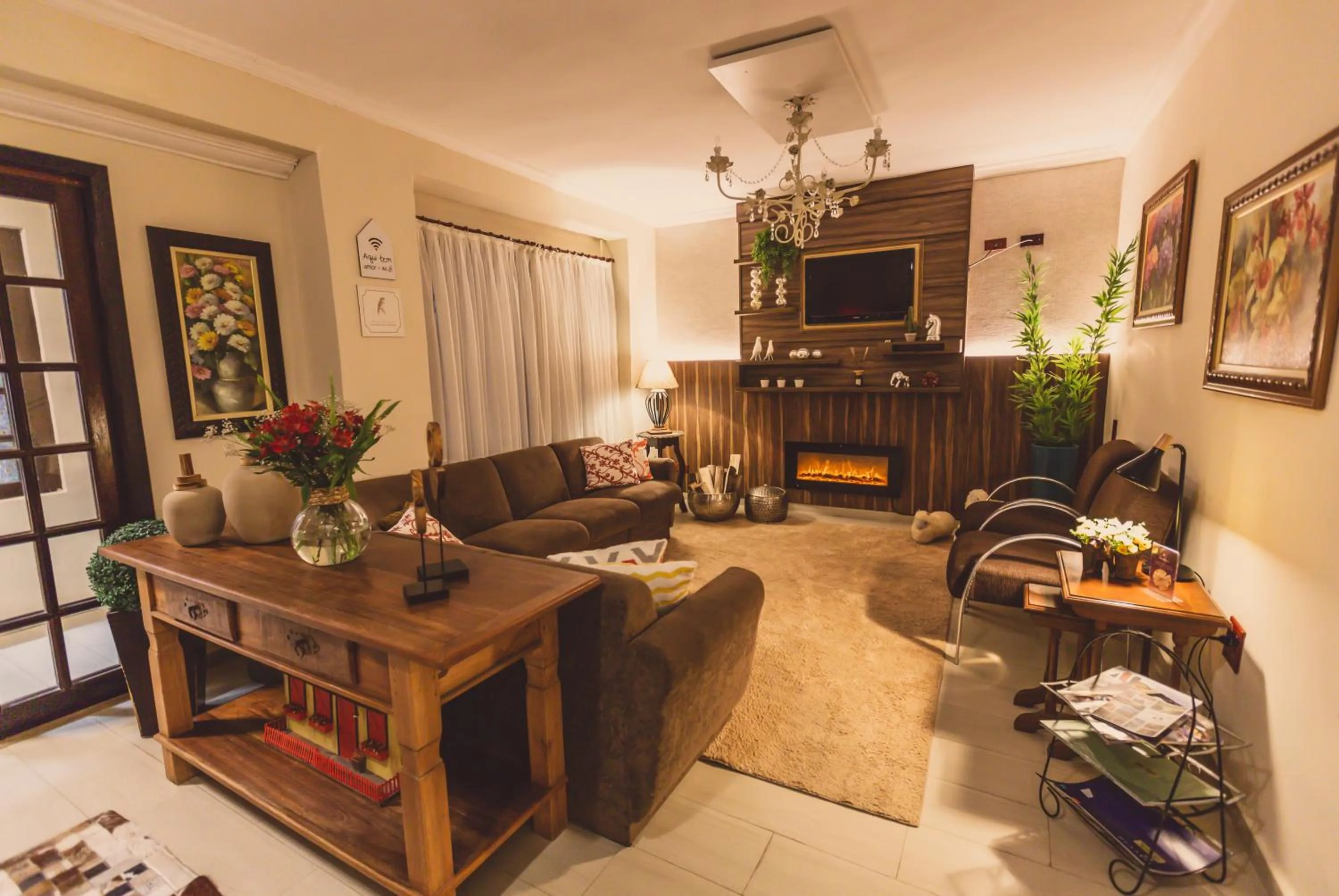 Living room in Pousada das Hortênsias