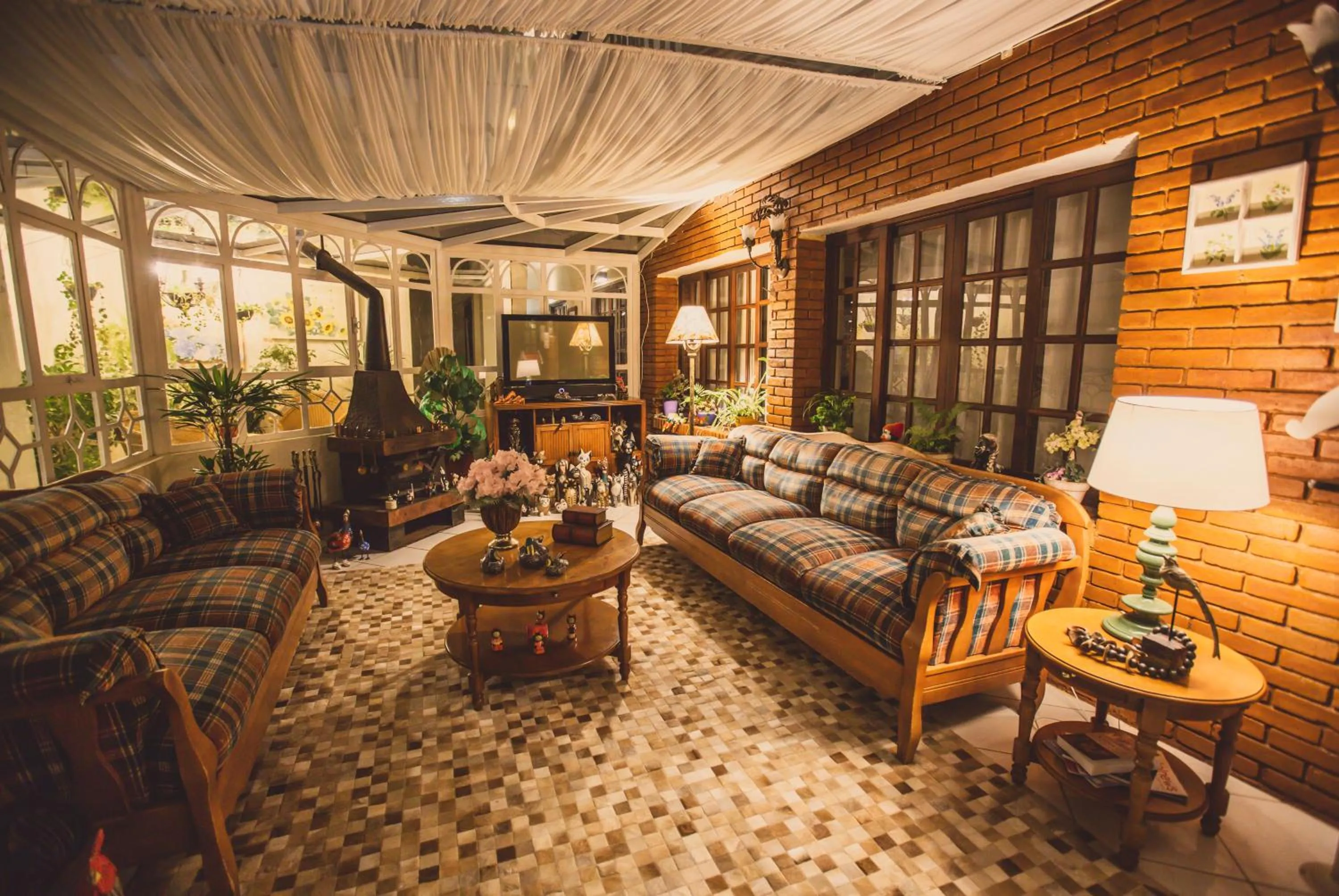 Living room in Pousada das Hortênsias