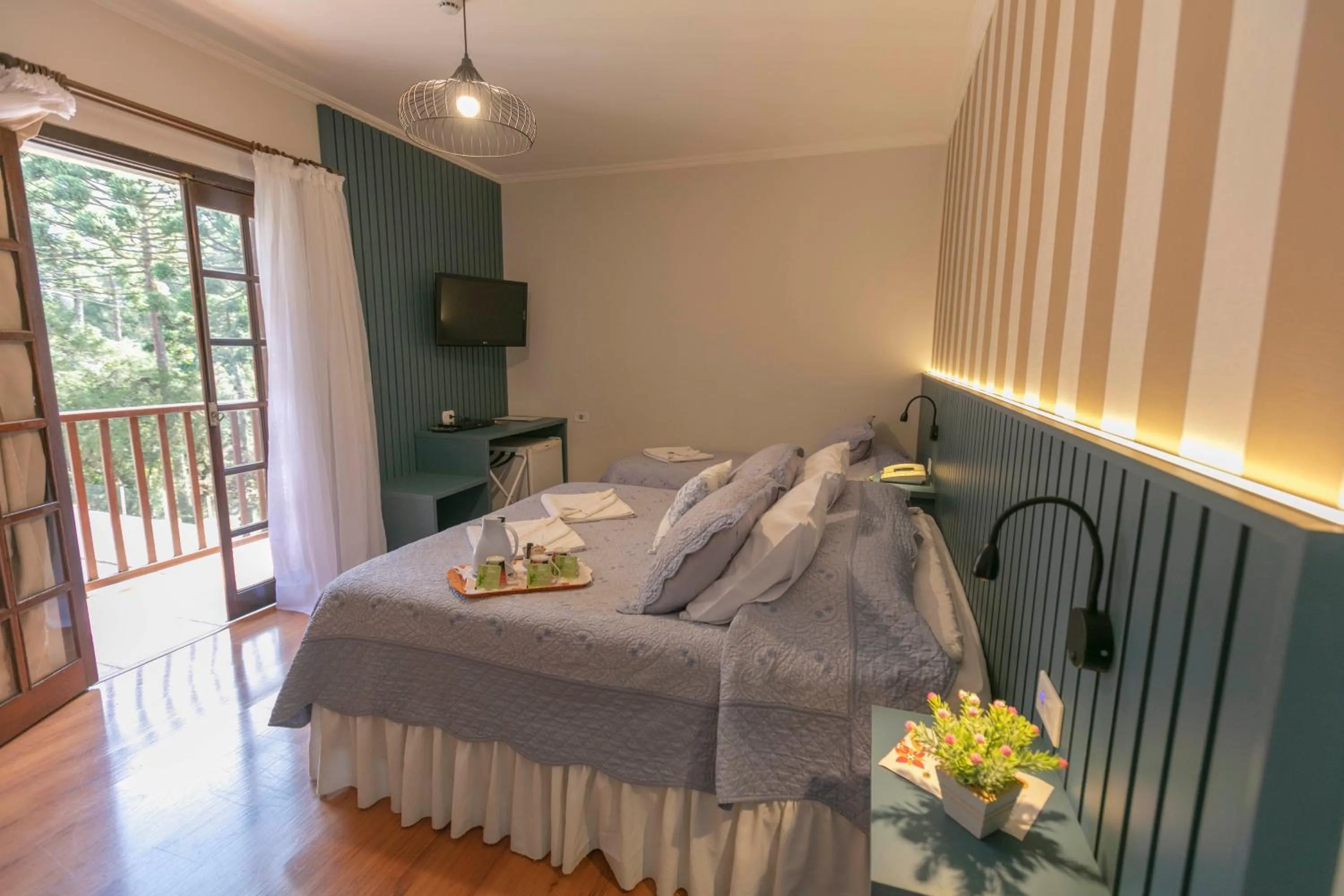 Bedroom, Bed in Pousada das Hortênsias