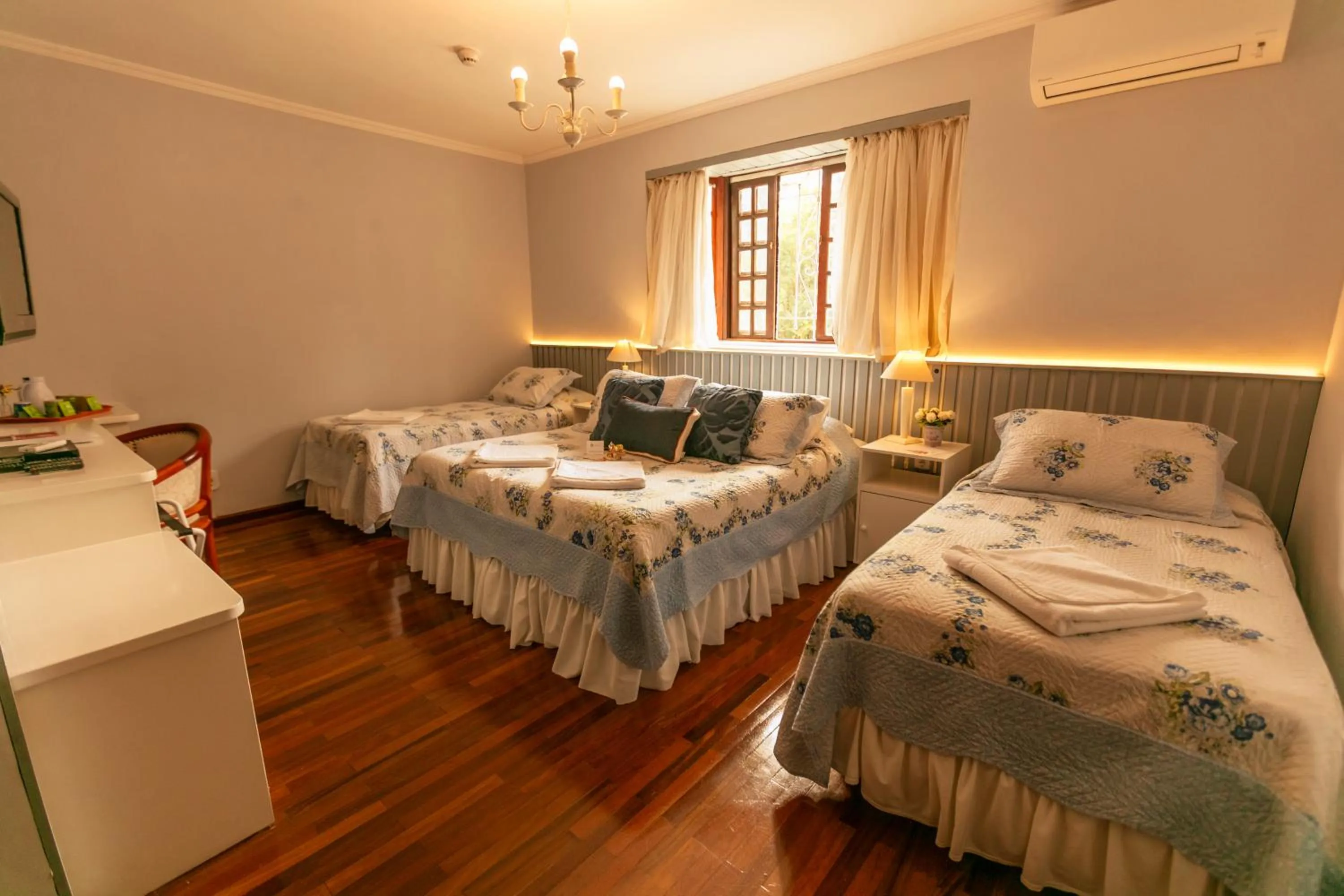 Bed in Pousada das Hortênsias