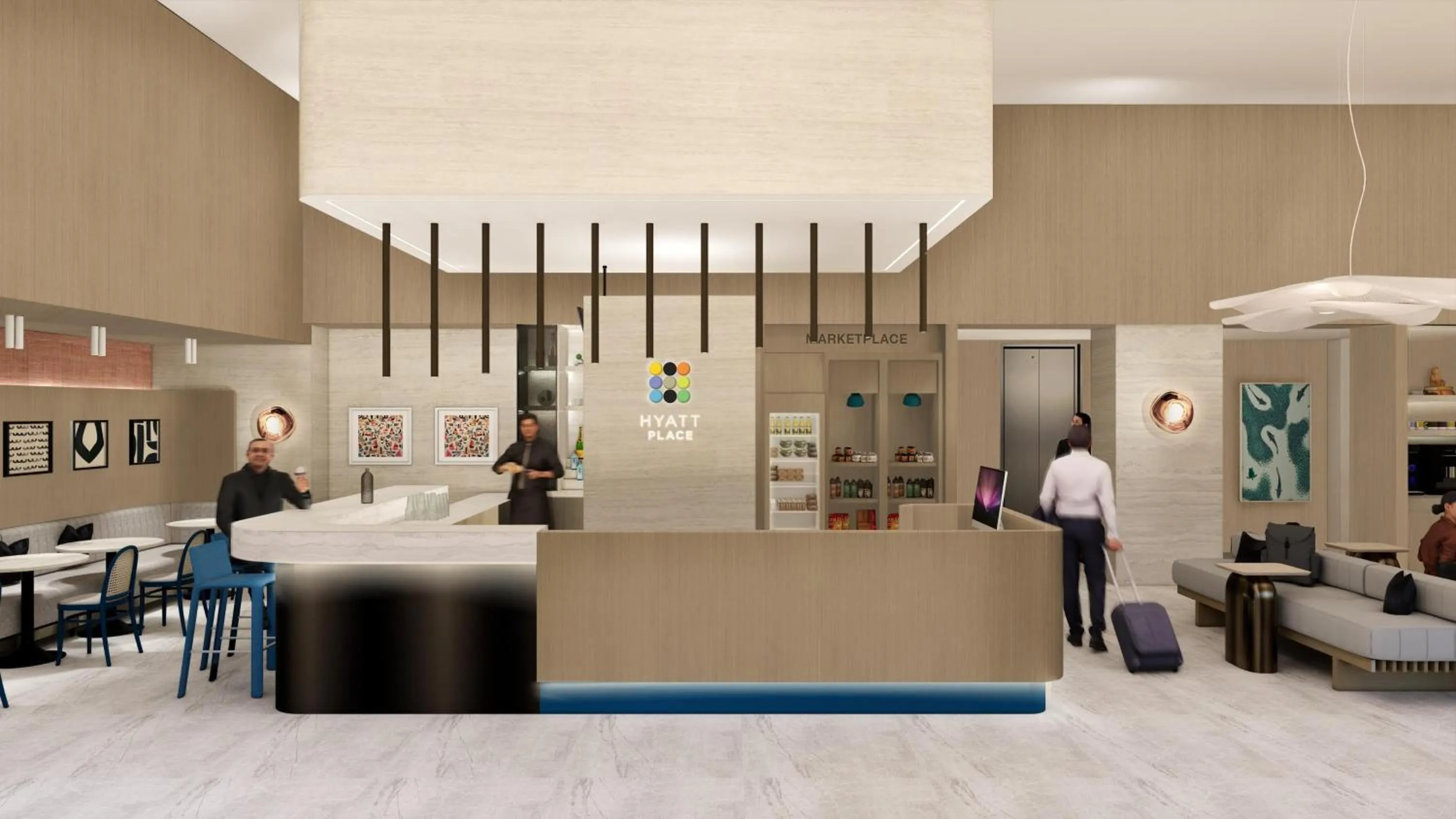 Lobby or reception in Hyatt Place Fort Lauderdale Cruise Port & Convention Center - Newly Renovated