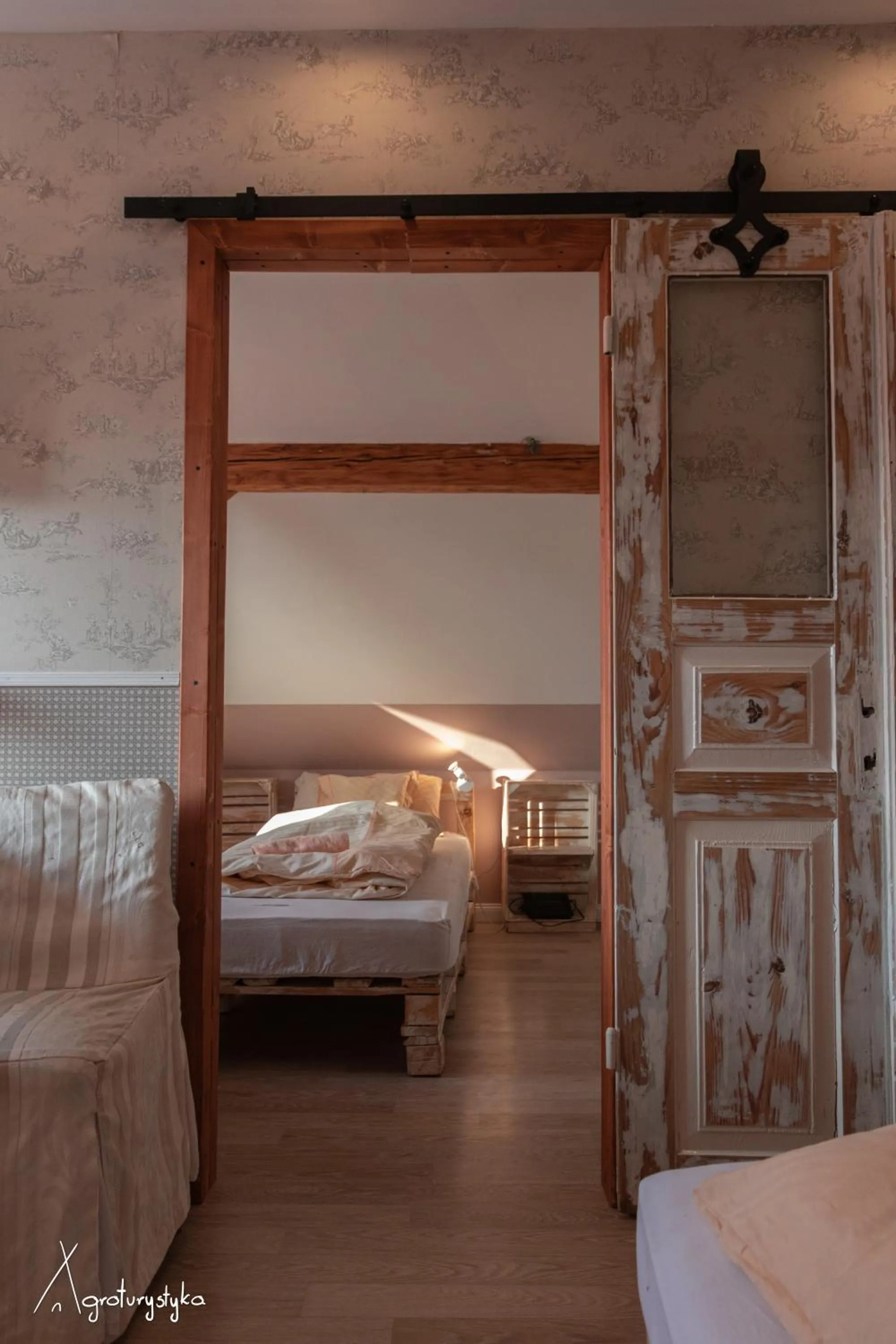 Bed in Agroturystyka Nad Jeziorem-Osada Indiańska