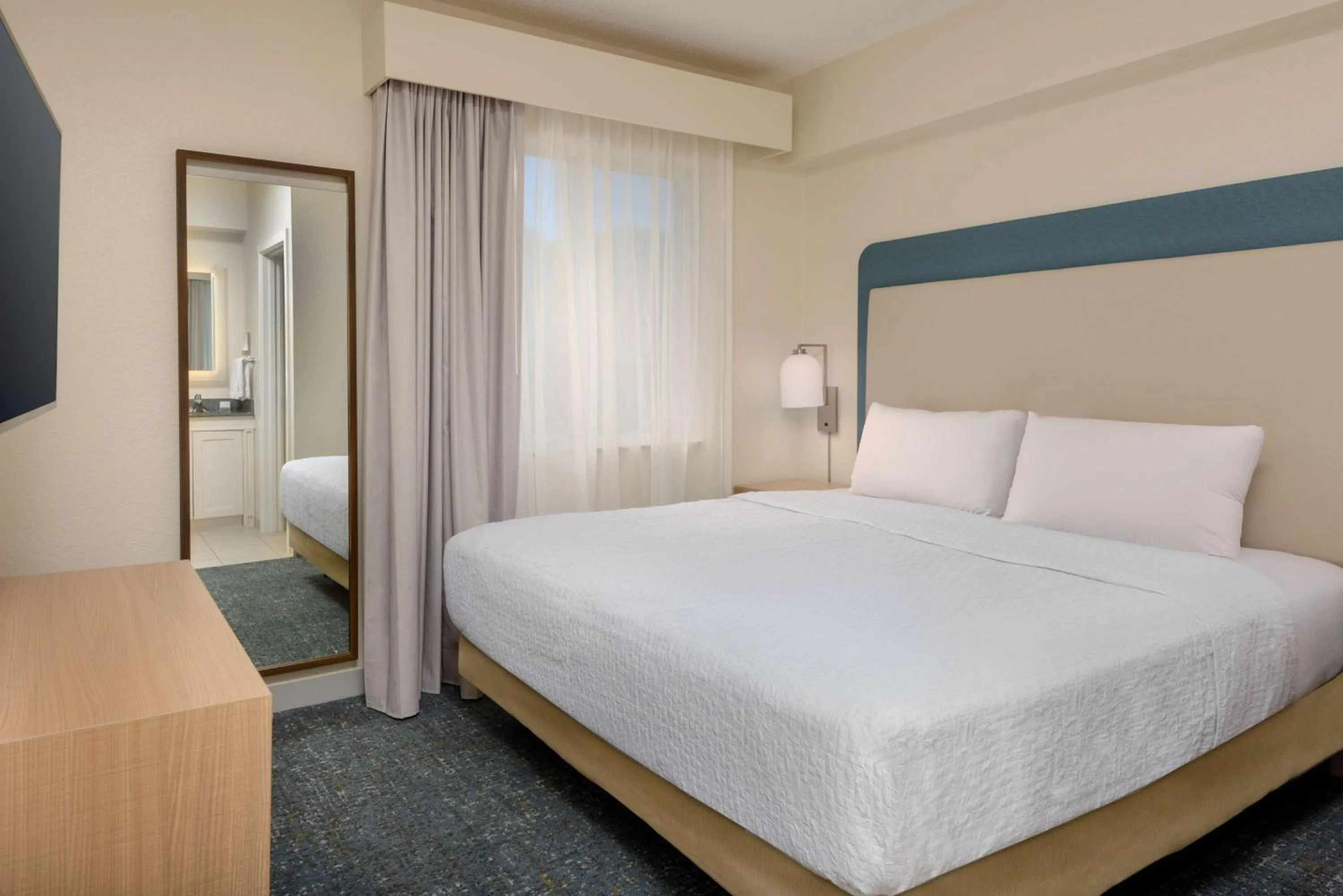 Bed in Homewood Suites by Hilton Bonita Springs, FL