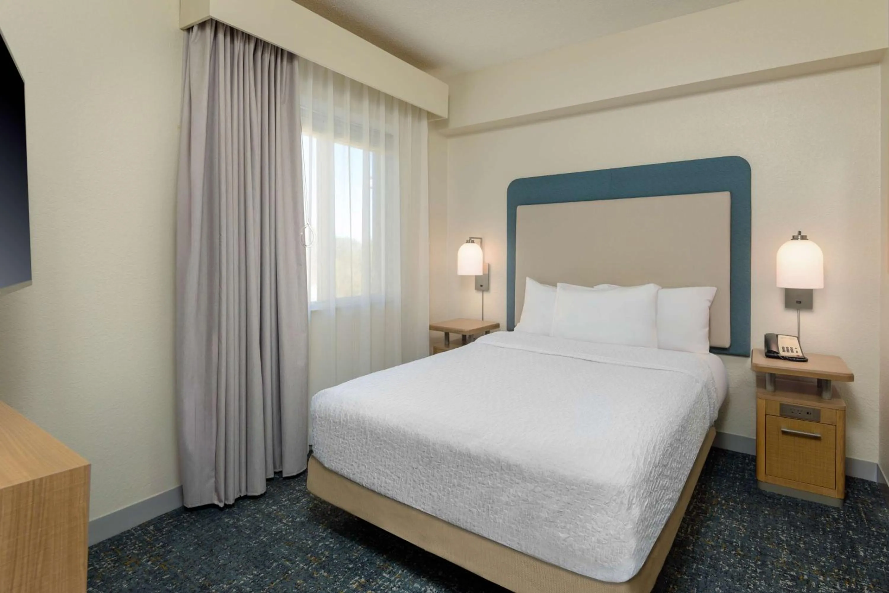 Bed in Homewood Suites by Hilton Bonita Springs, FL