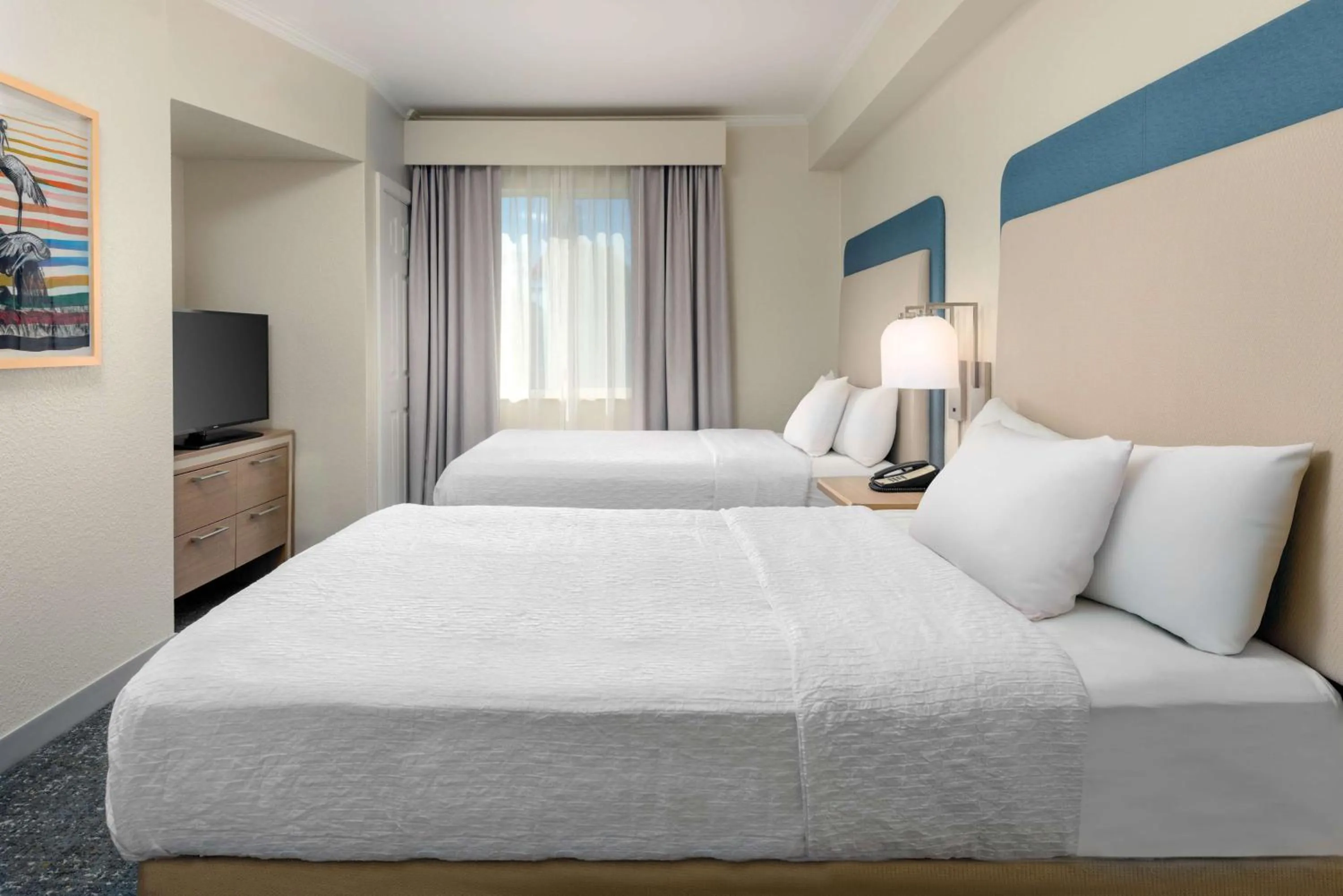 Bed in Homewood Suites by Hilton Bonita Springs, FL