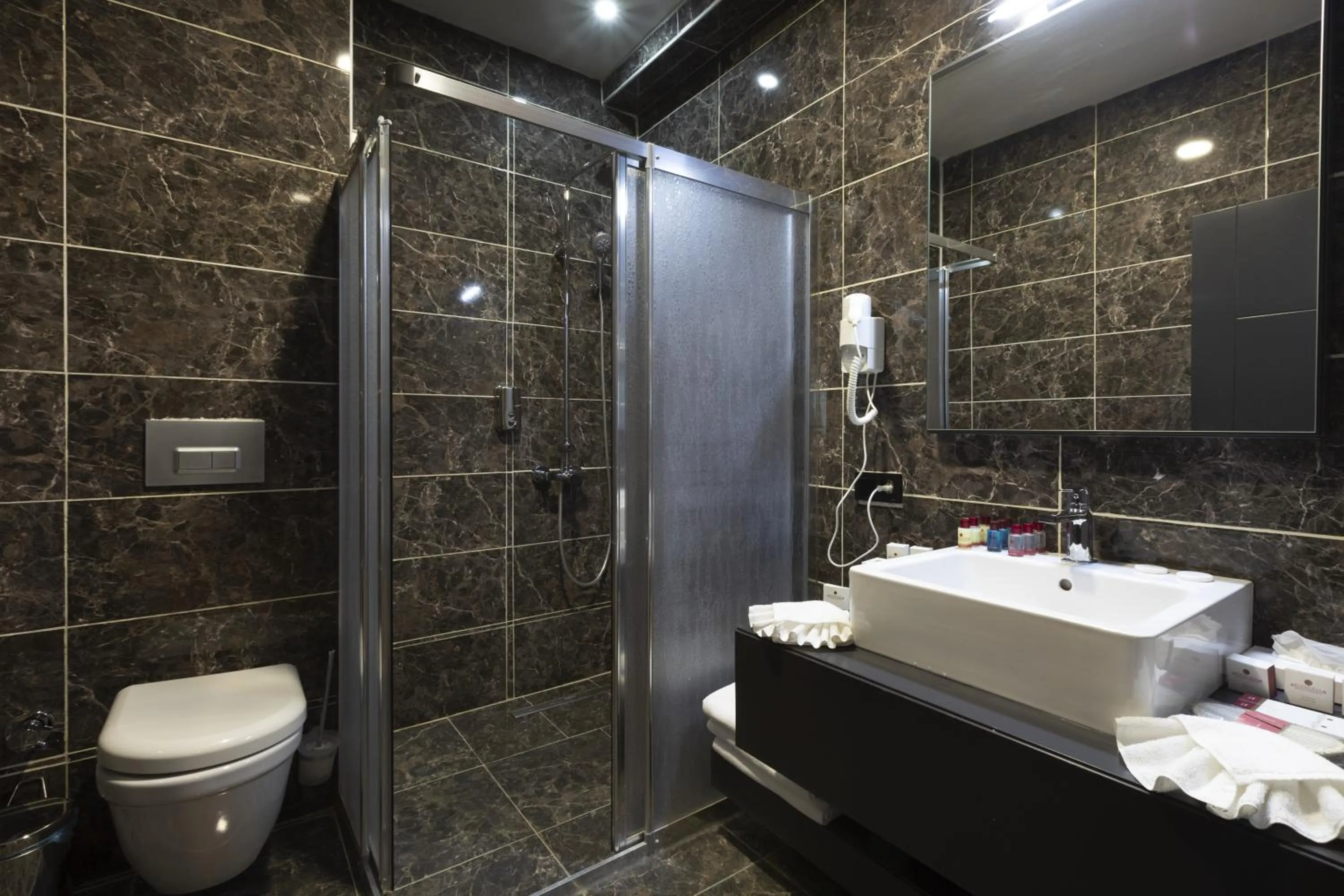 Shower in Euphoria Apartments