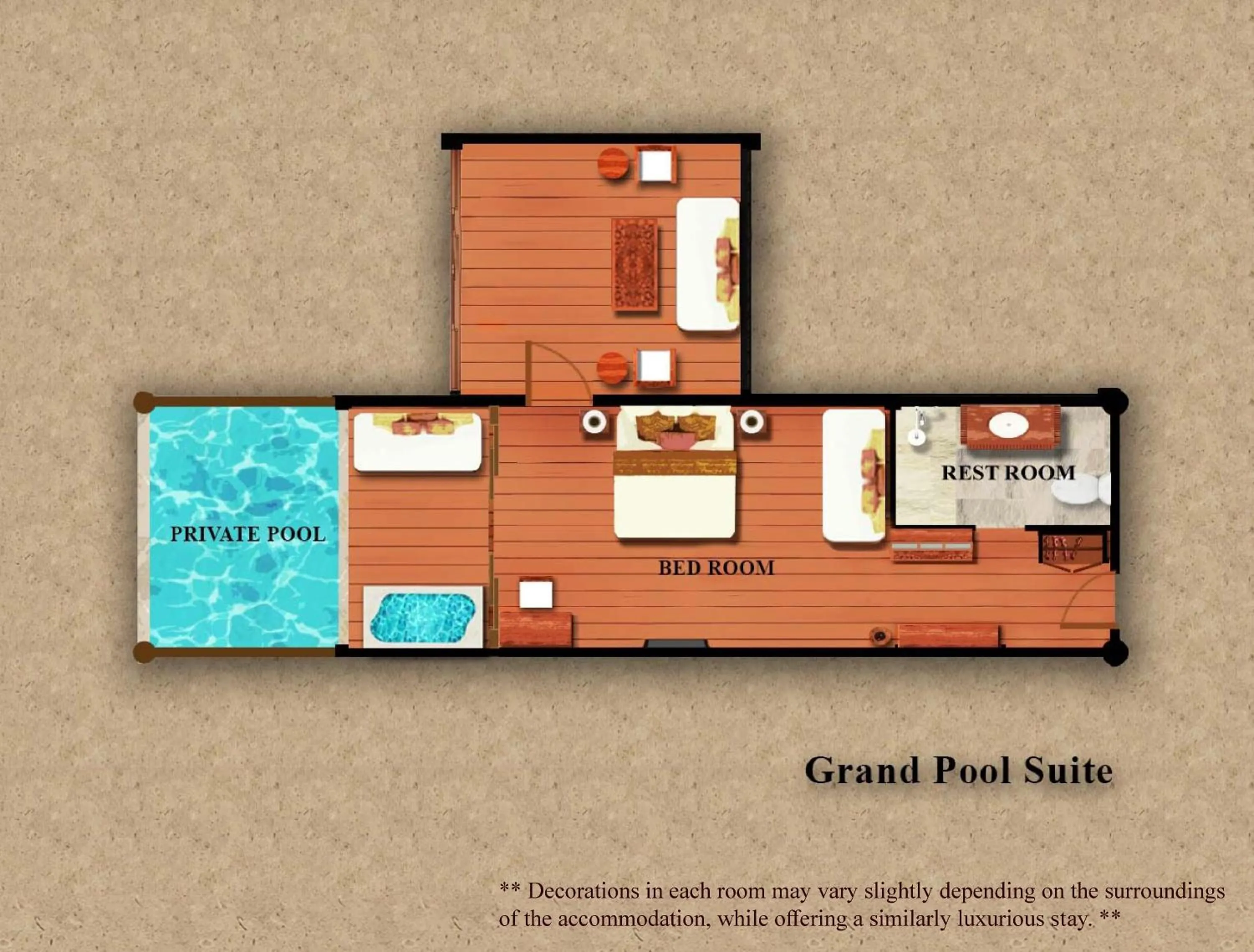 Floor plan in Santhiya Koh Chang Resort