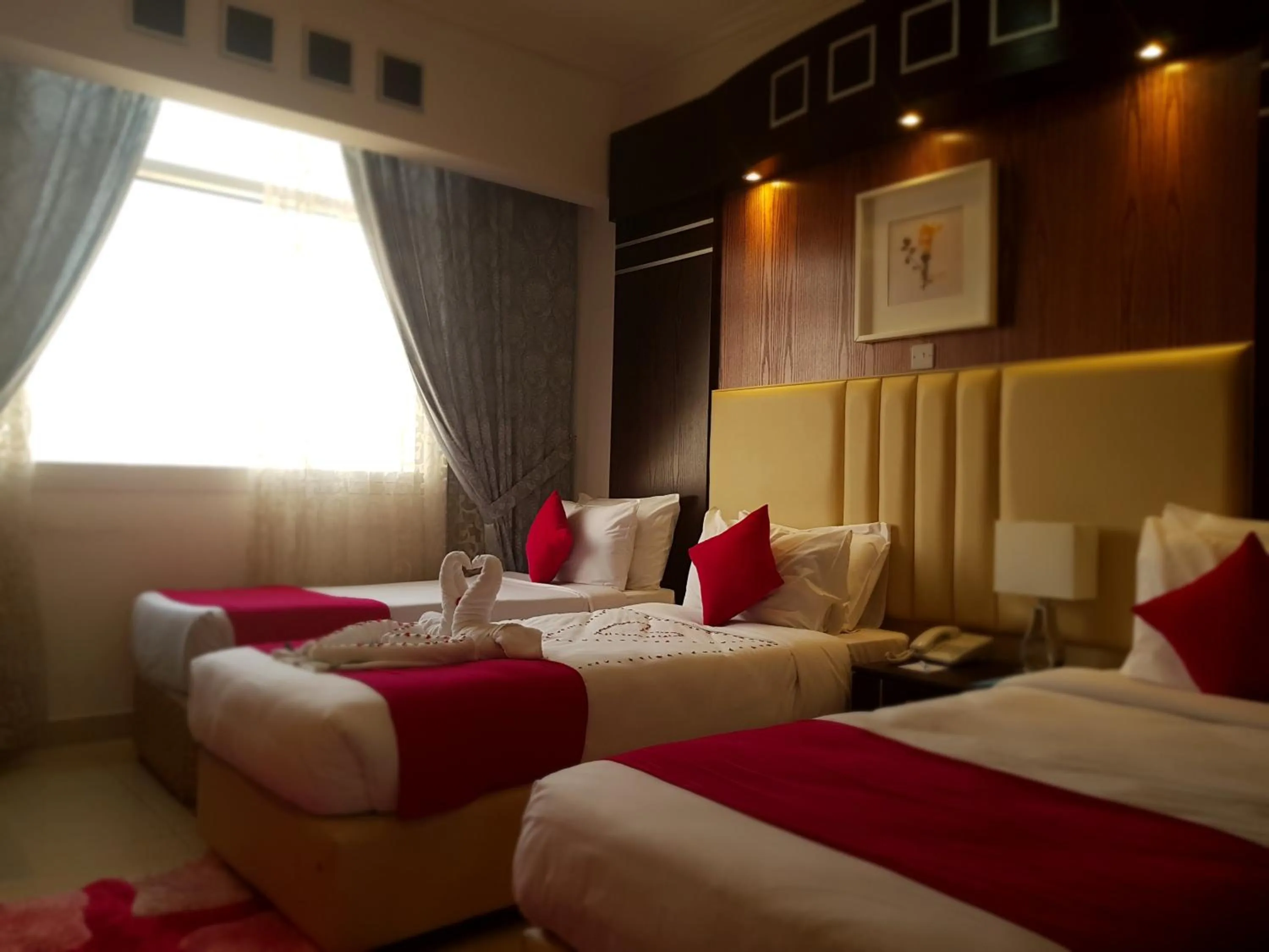 Bed in Kuwait Continental Hotel