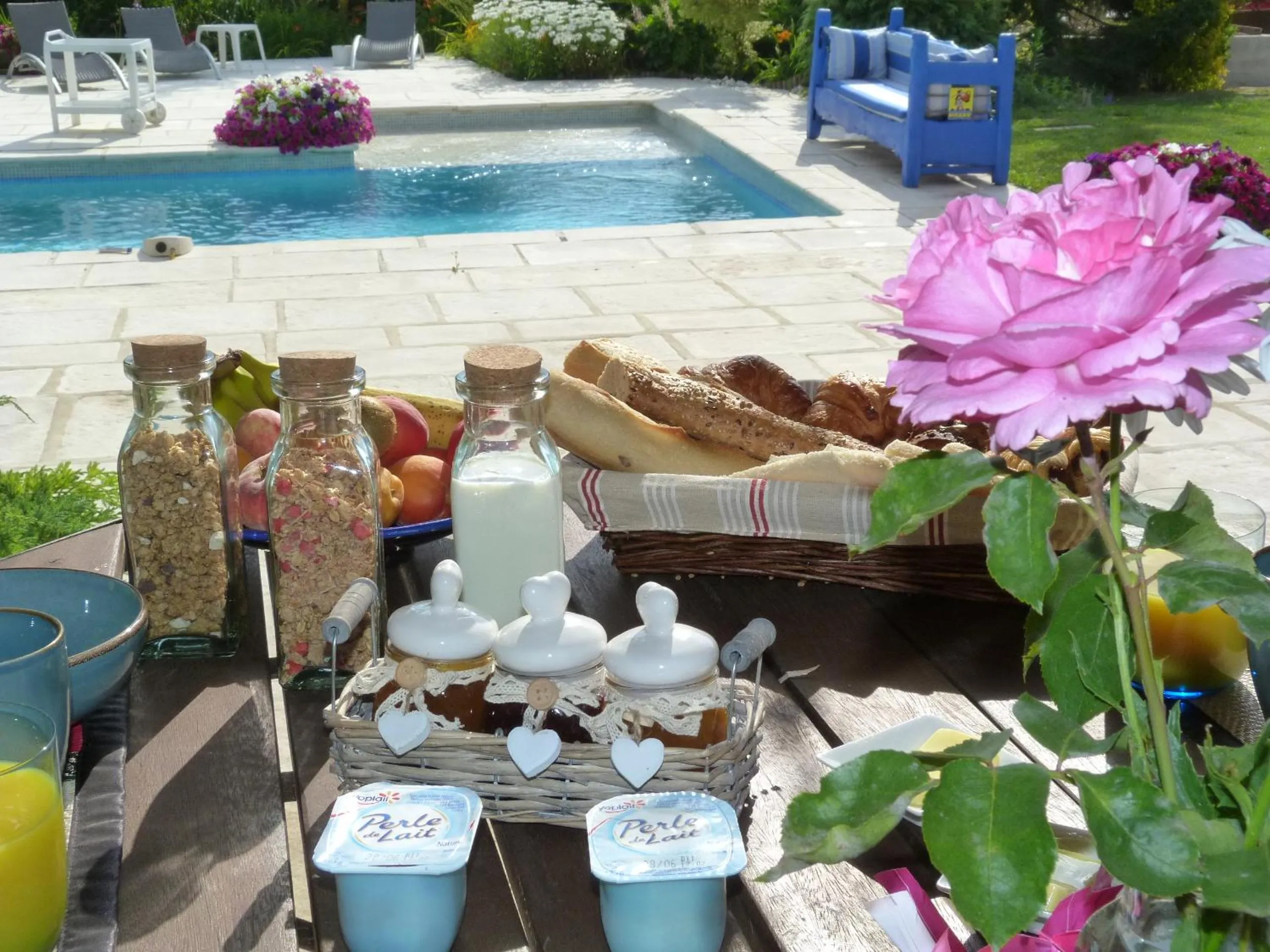 Patio in Les Bambous B&B