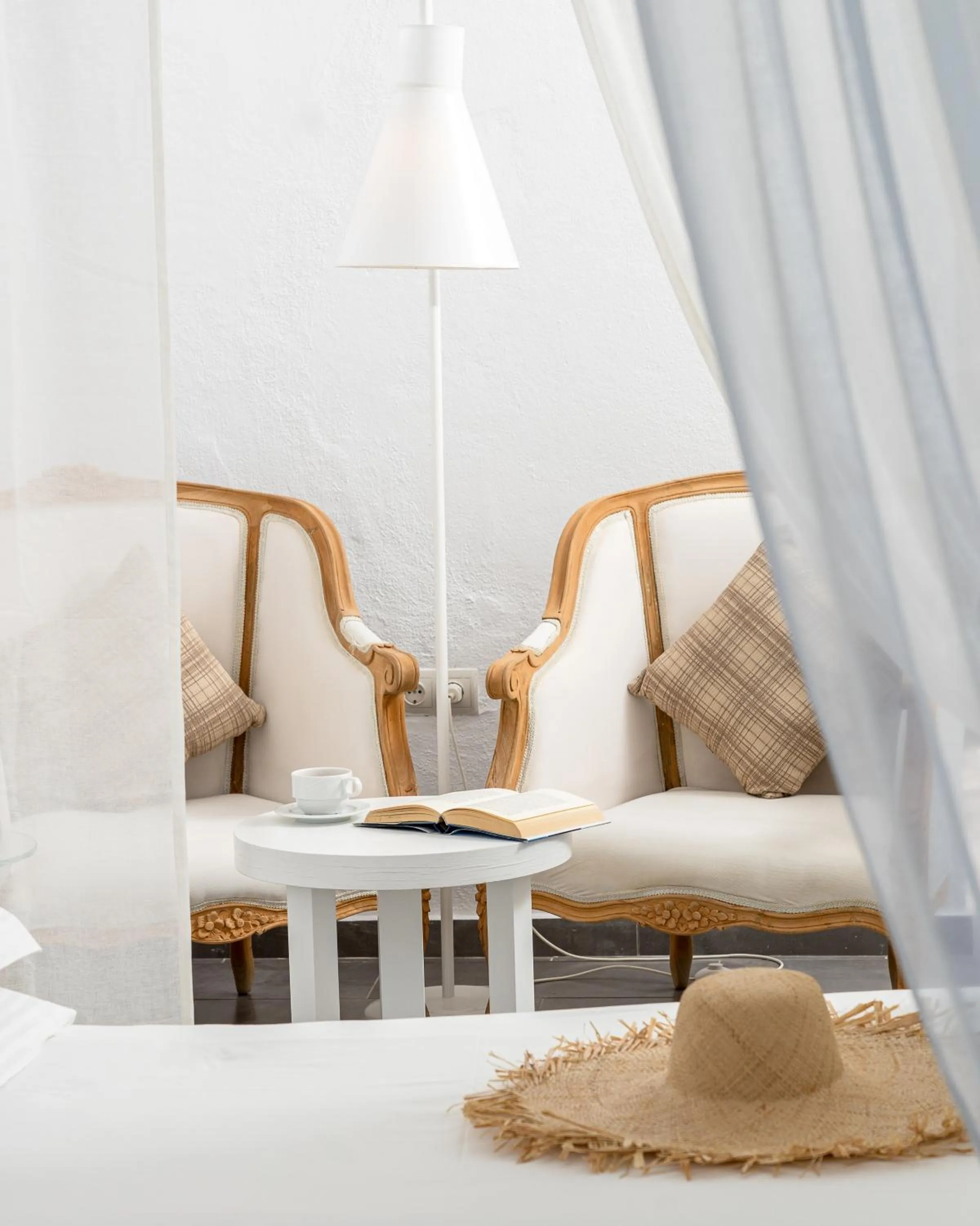 Living room, Bed in White Suites Resort- Adults Only Hotel